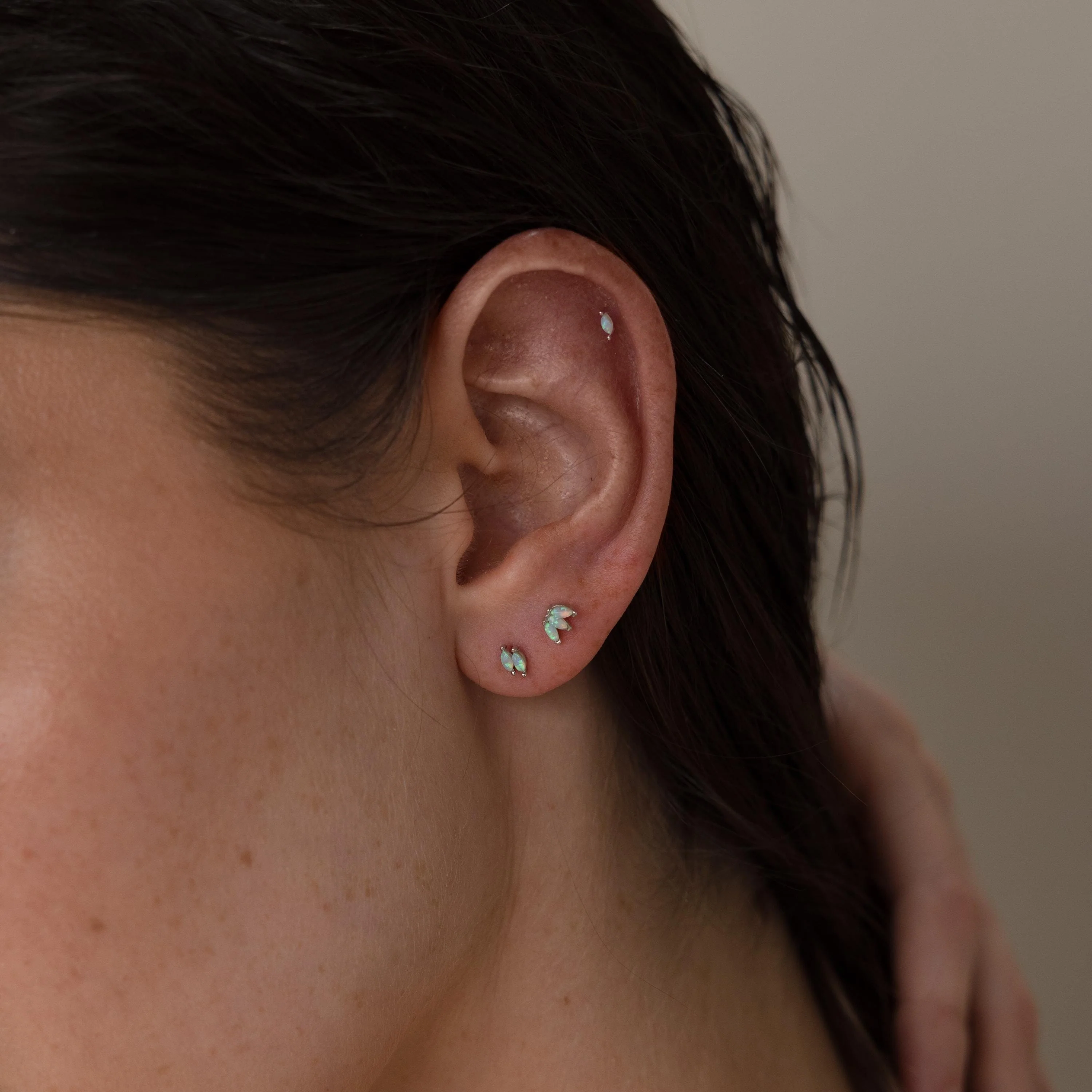 Marquise Opal Flat Back Studs - Image 4