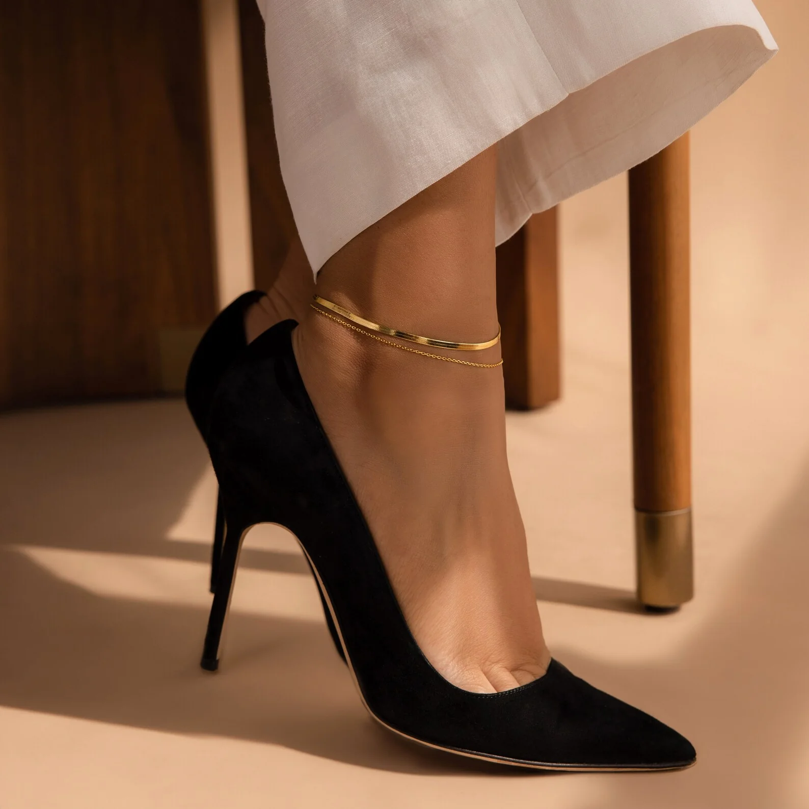 Micro Rolo Chain Anklet - Image 6