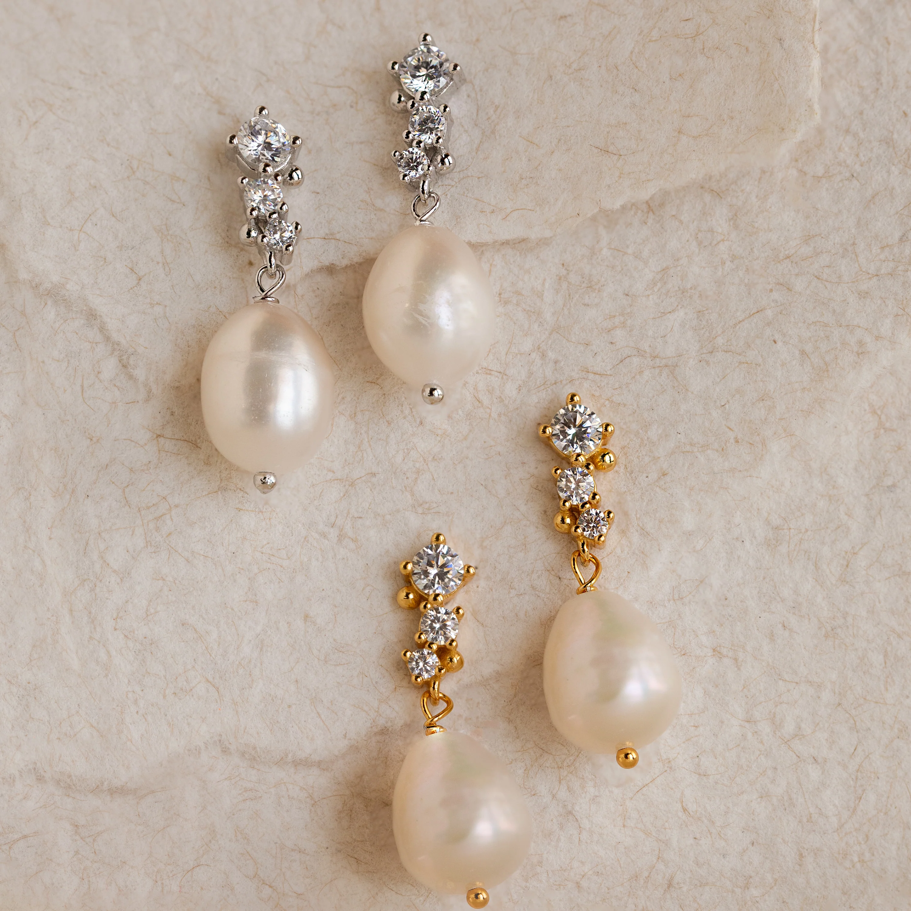 Millie Drop Earrings in 18K Gold - Image 7