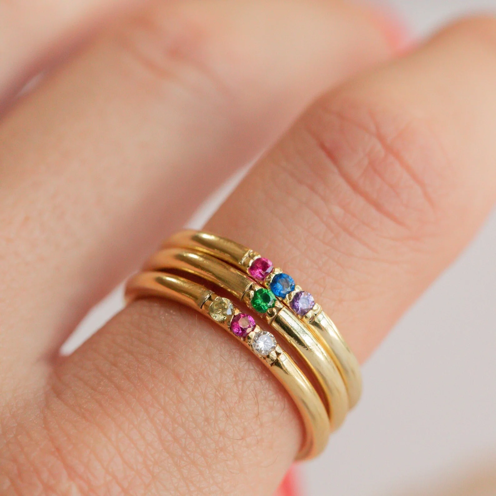 Mini Birthstone Ring - Image 2