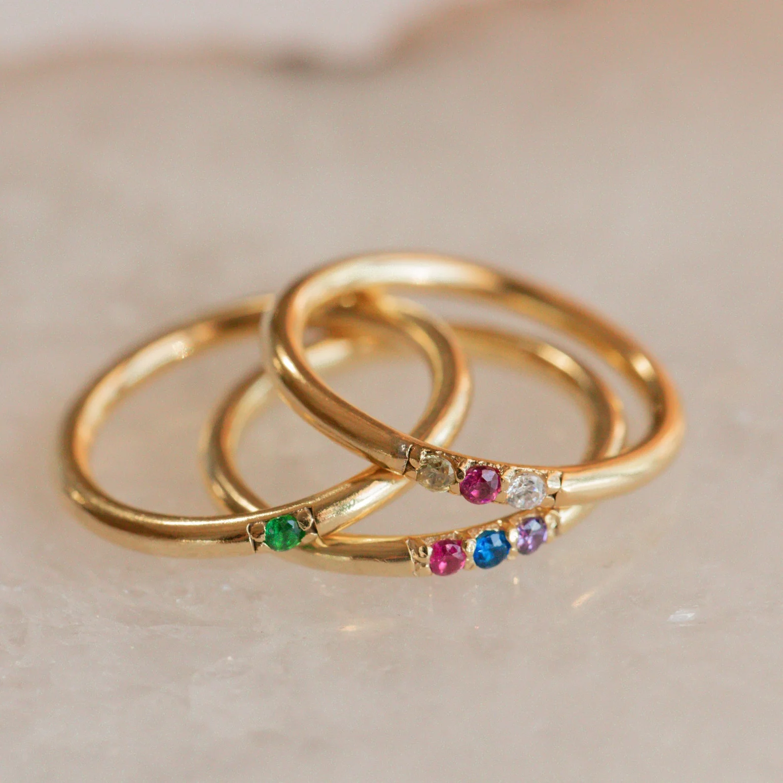 Mini Birthstone Ring - Image 3