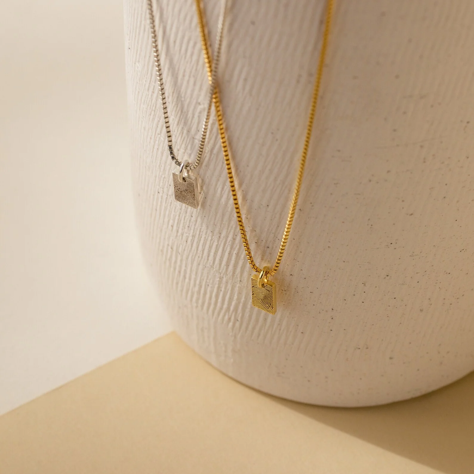 Mini Fingerprint Tag Necklace - Image 5