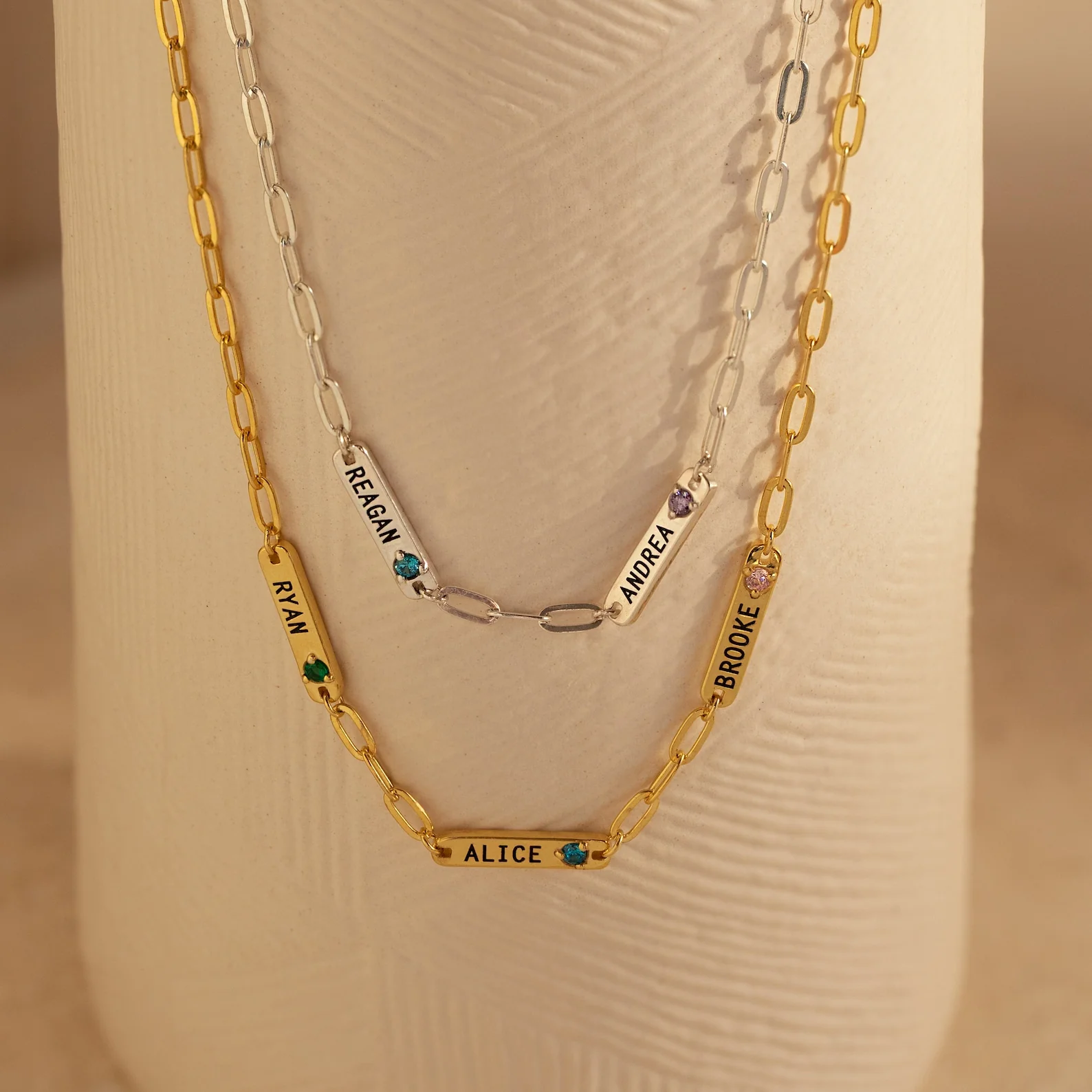 Mini Name Birthstone Necklace - Image 5