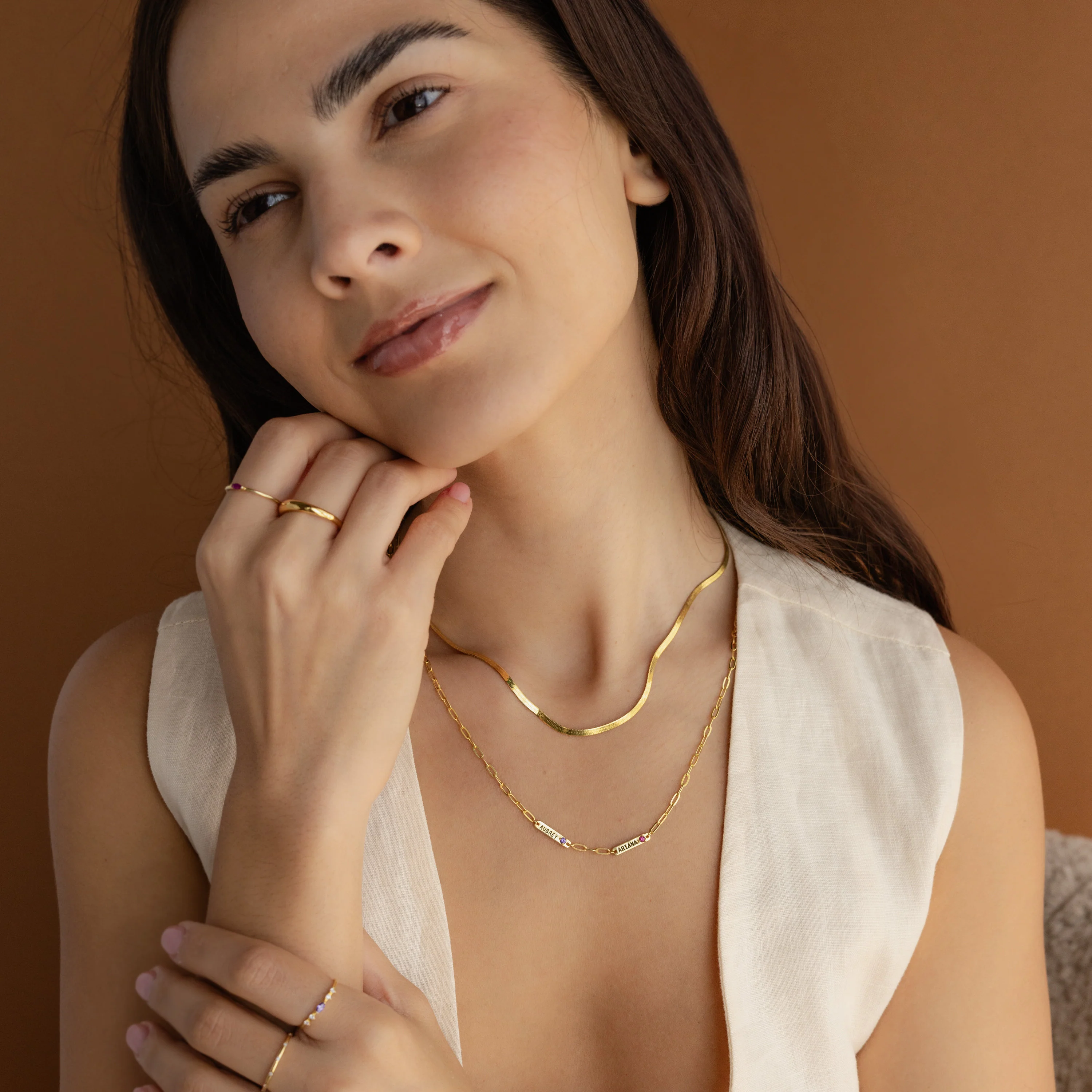 Mini Name Birthstone Necklace - Image 6
