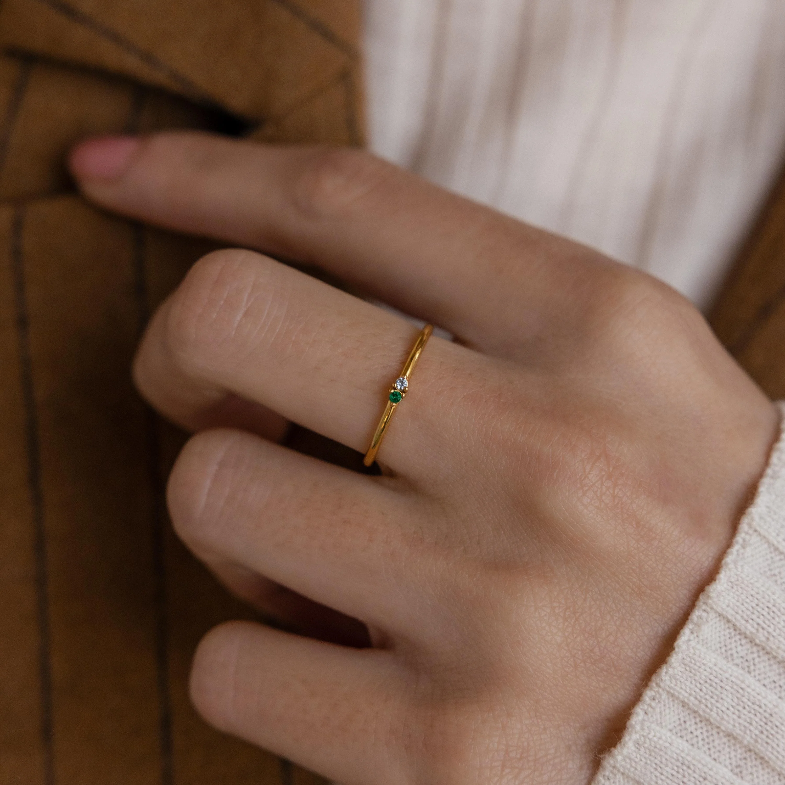 Mini Toi et Moi Birthstone Ring