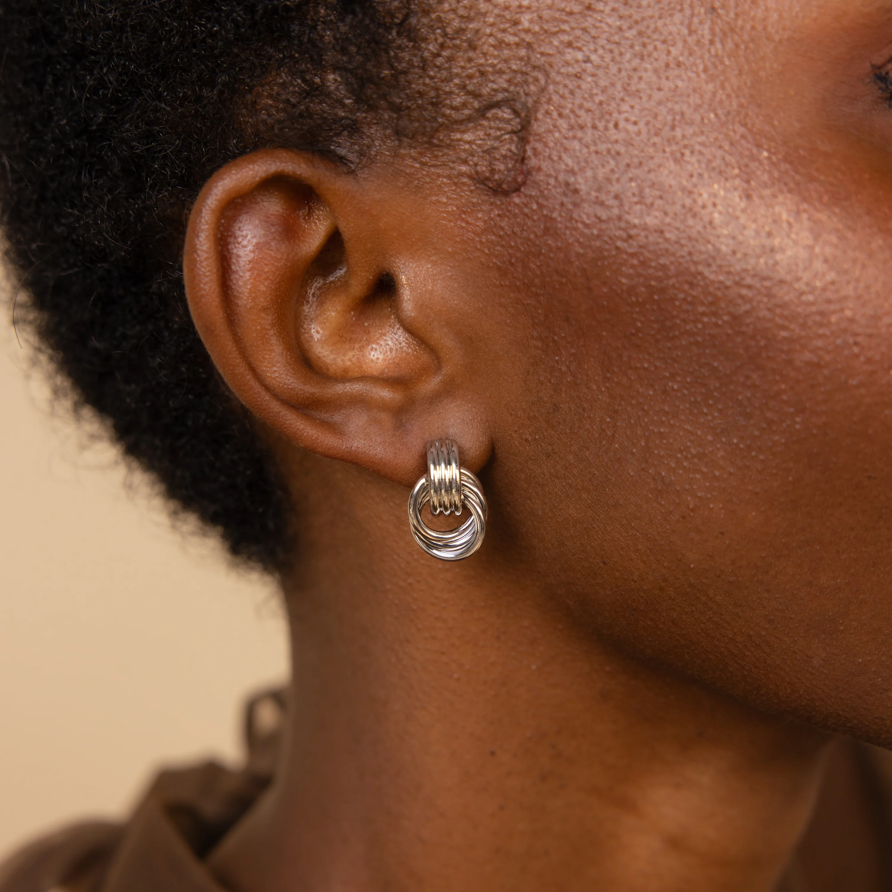 Mini Triple Knot Earrings - Image 4