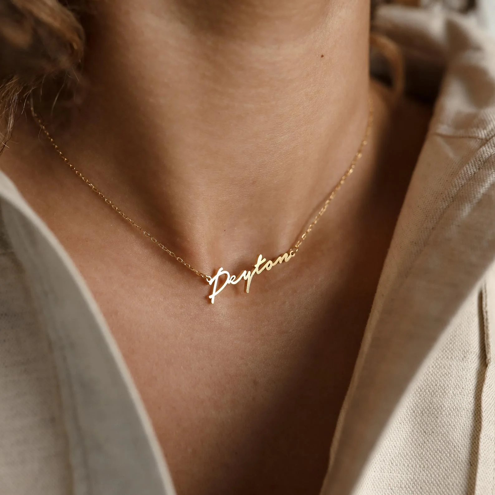 Minimal Name Necklace - Image 3