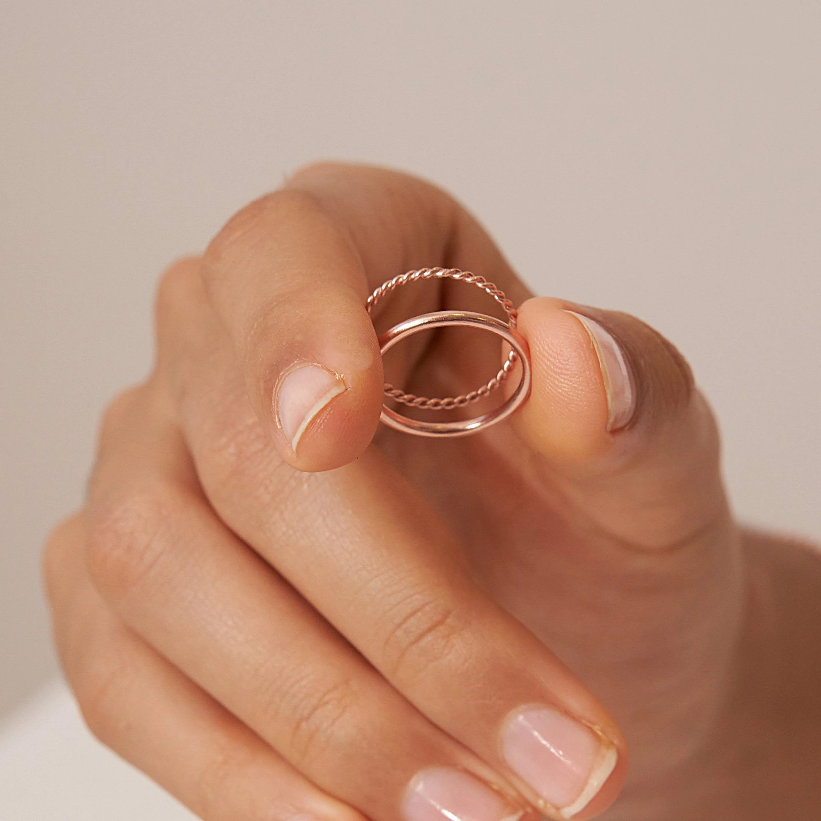 Minimalist Stacking Ring Set - Image 5