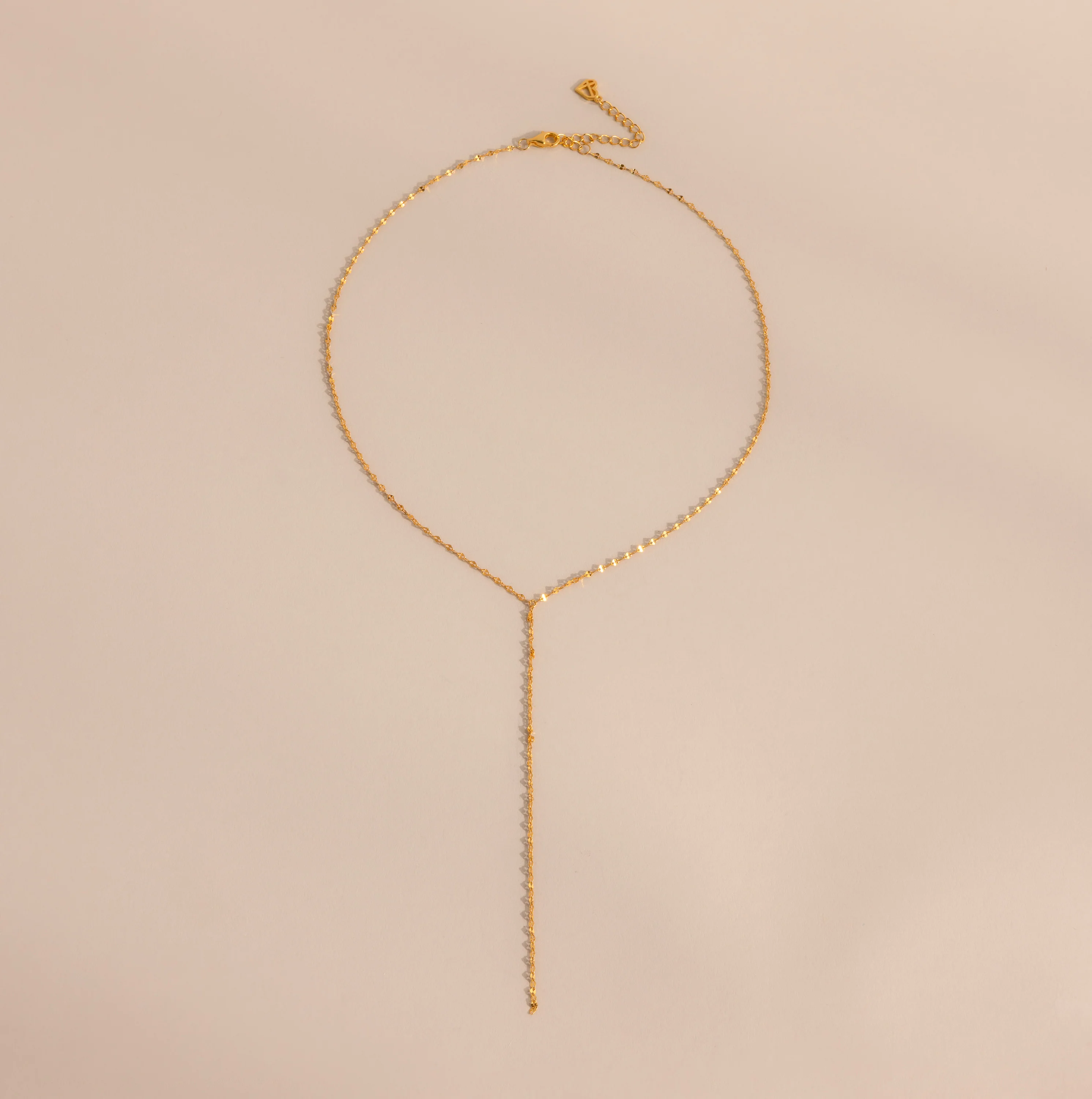 Mirror Chain Lariat Necklace - Image 2