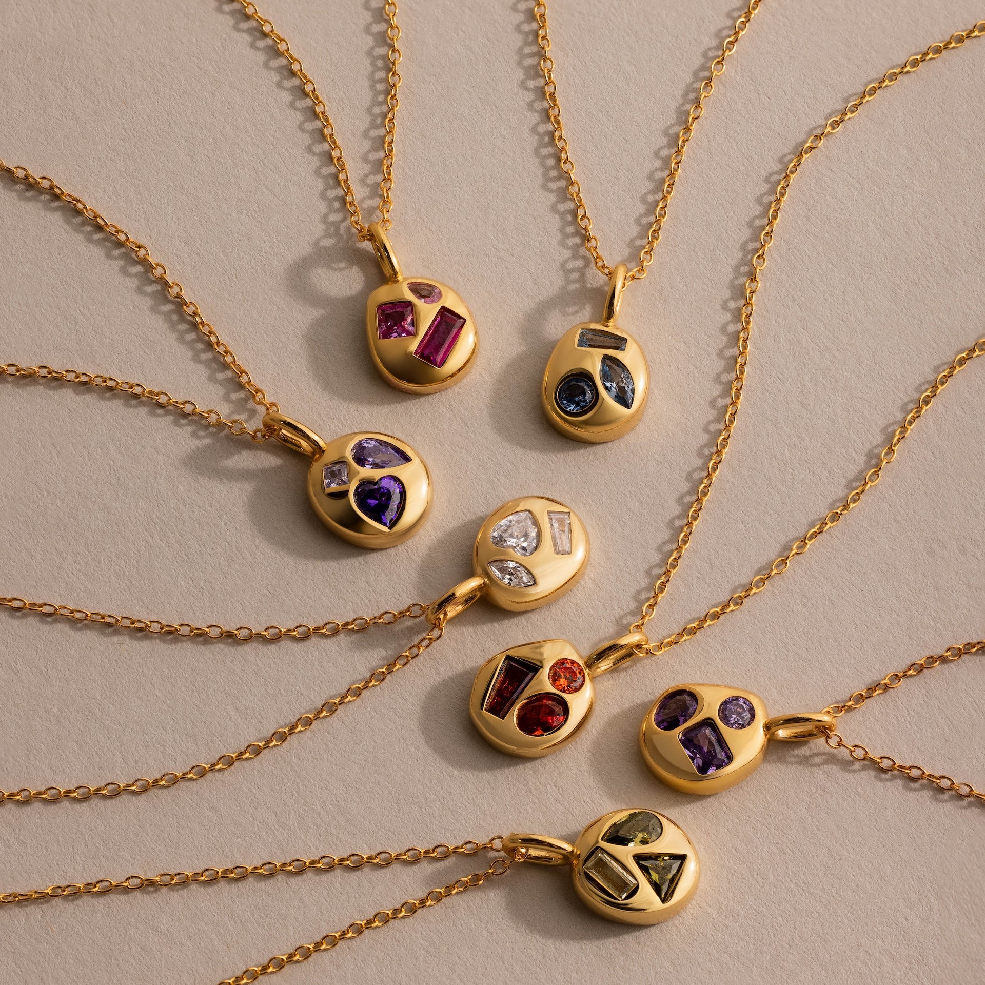 Mixed Amethyst Capsule Necklace - Image 7