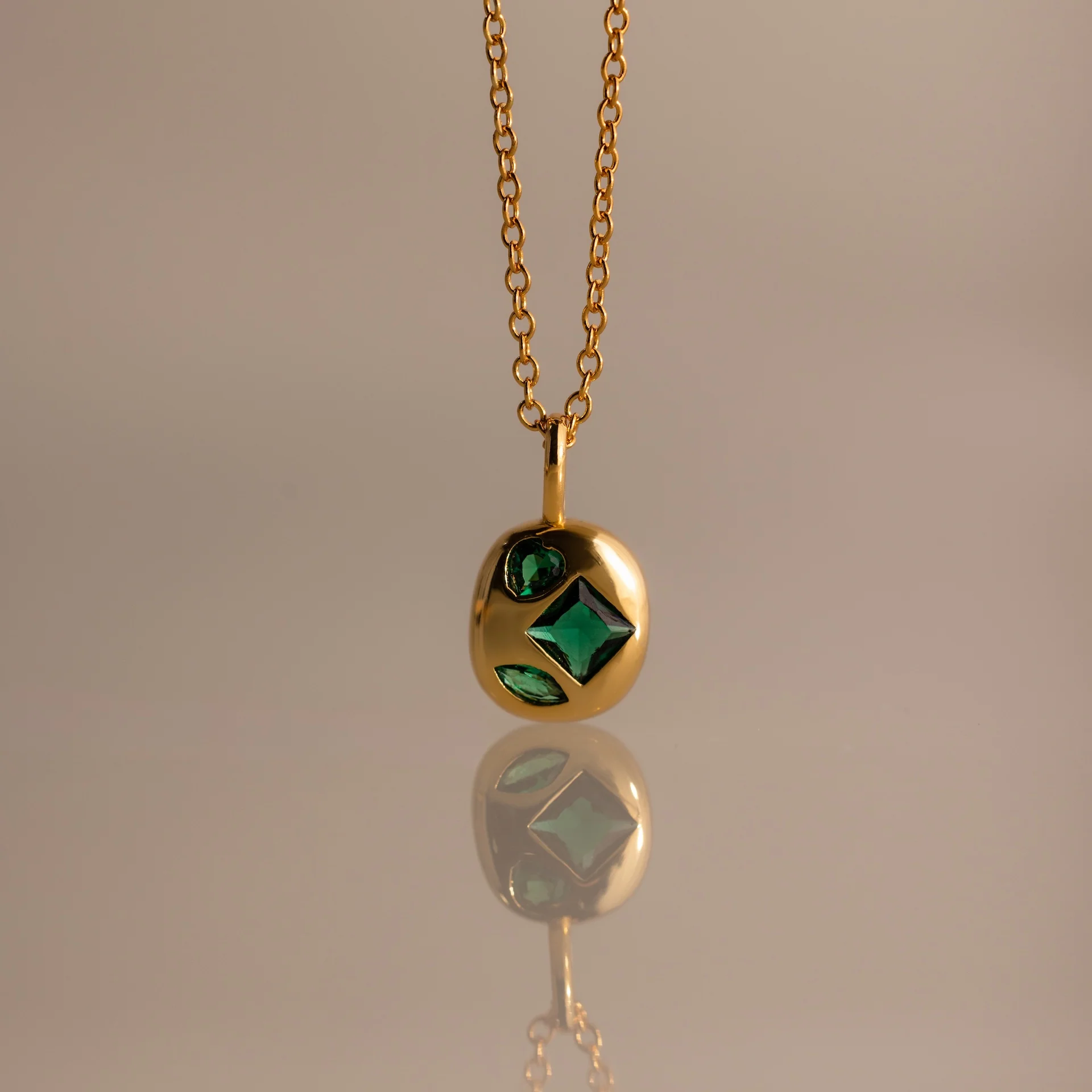 Mixed Birthstone Capsule Necklace - Image 7