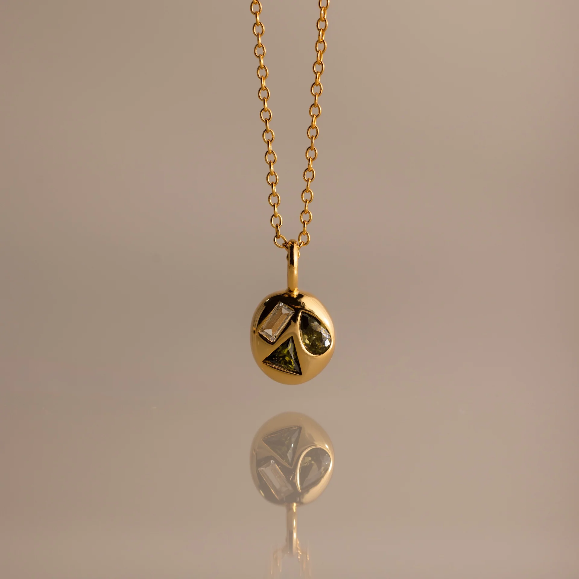 Mixed Birthstone Capsule Necklace - Image 8