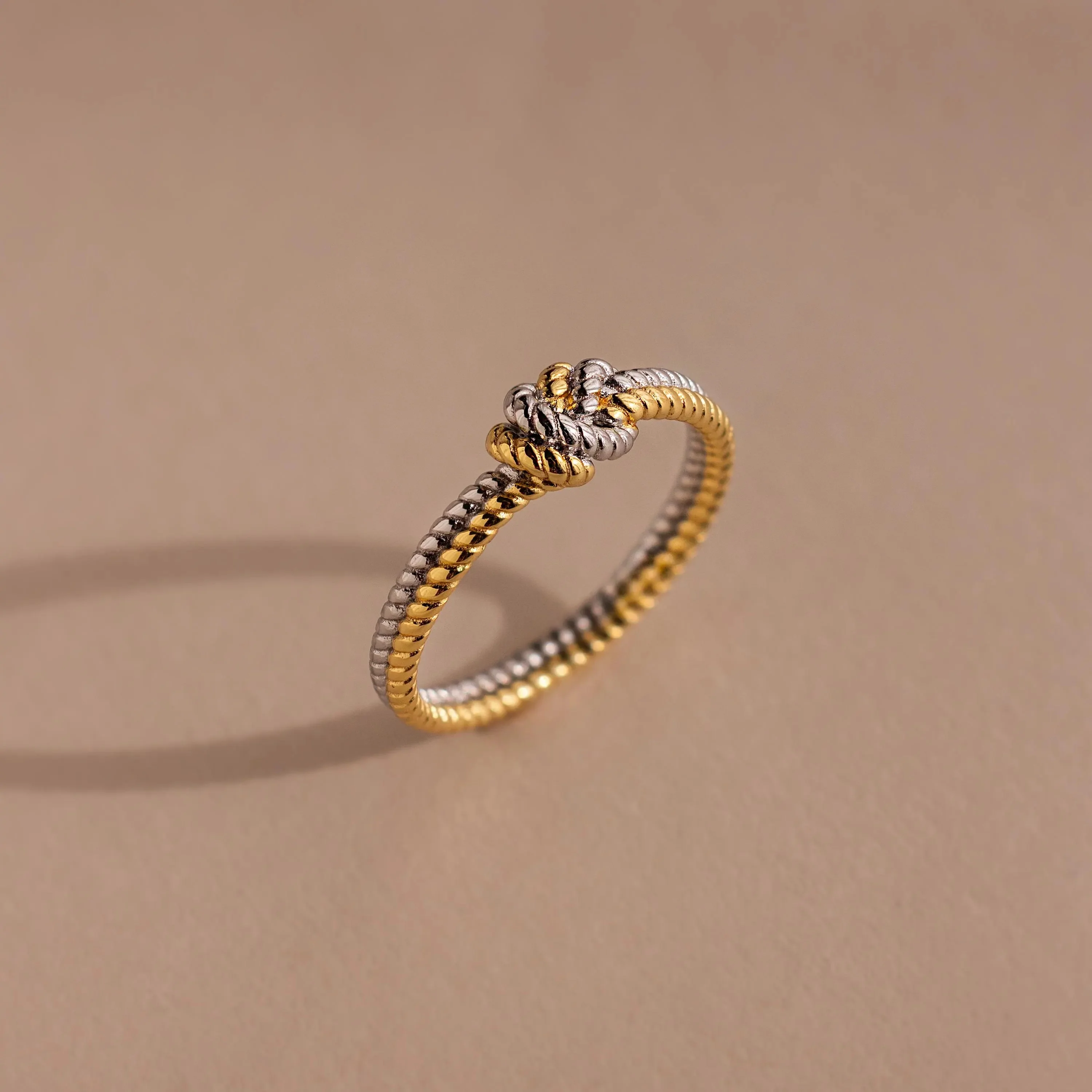 Mixed Metal Knot Ring - Image 4