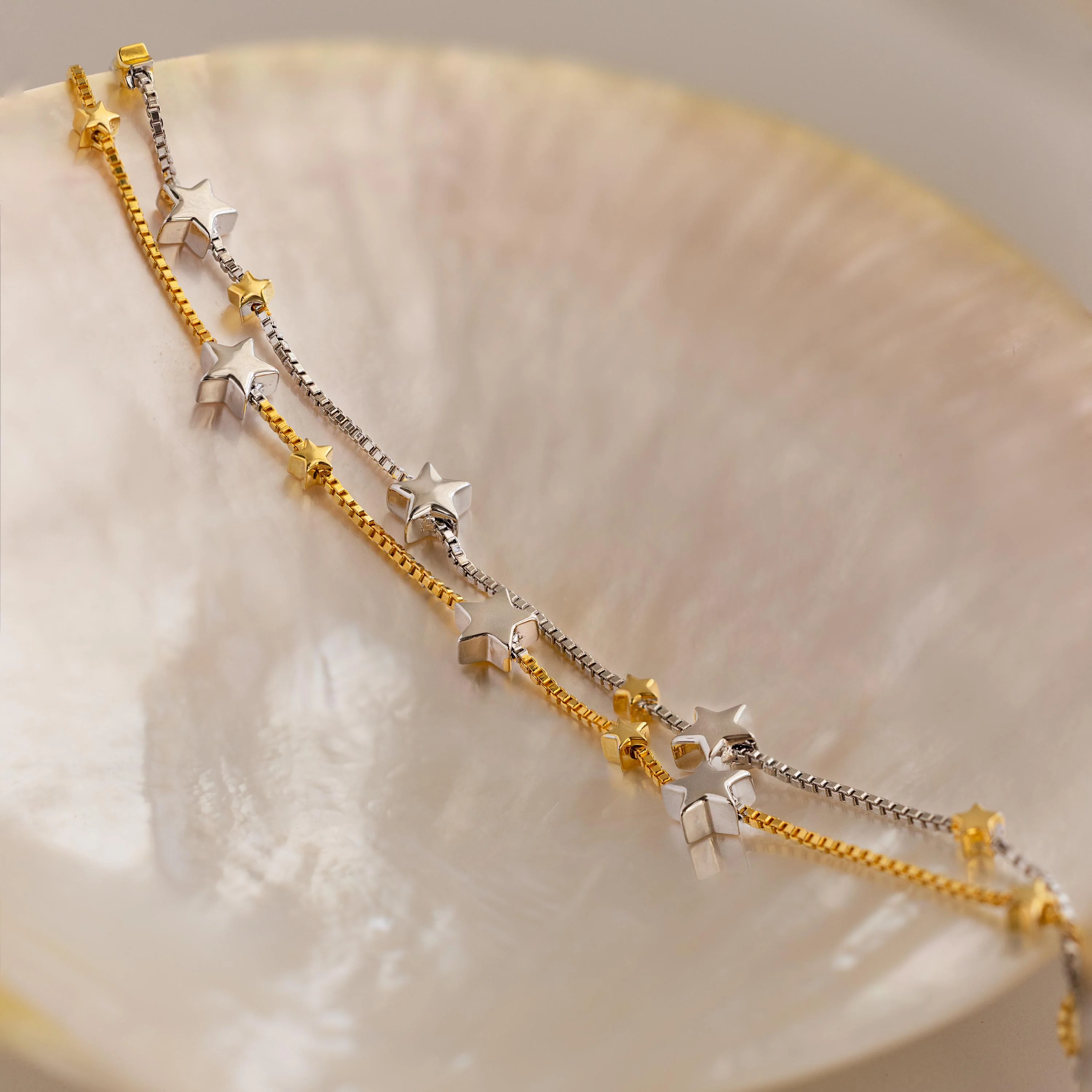 Mixed Metal Star Bracelet - Image 7