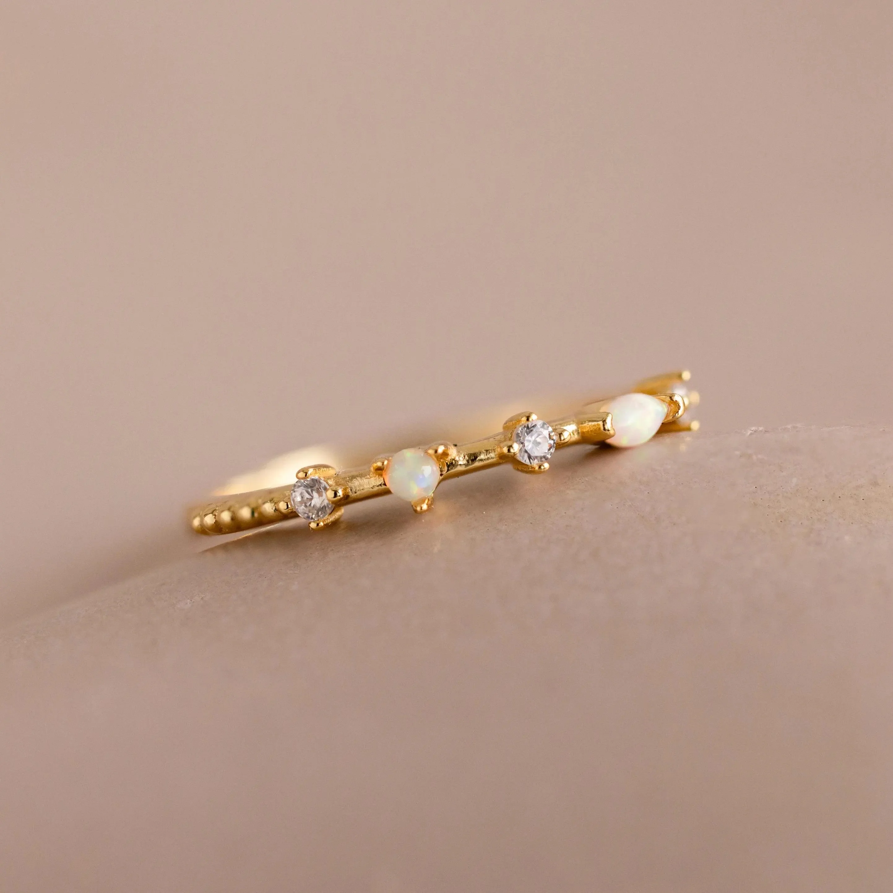 Mixed Opal & Diamond Ring - Image 3