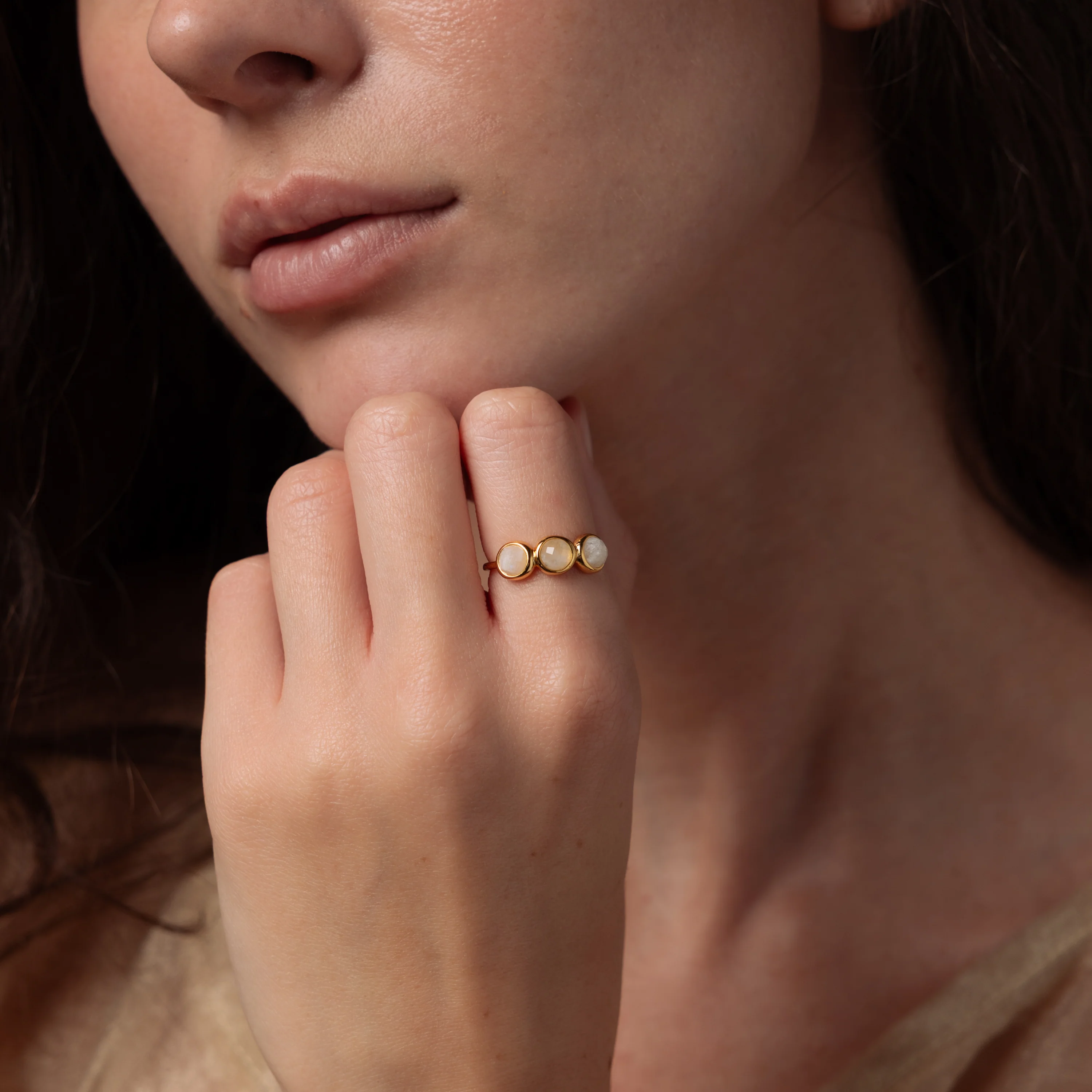 Moonstone Cluster Ring - Image 3