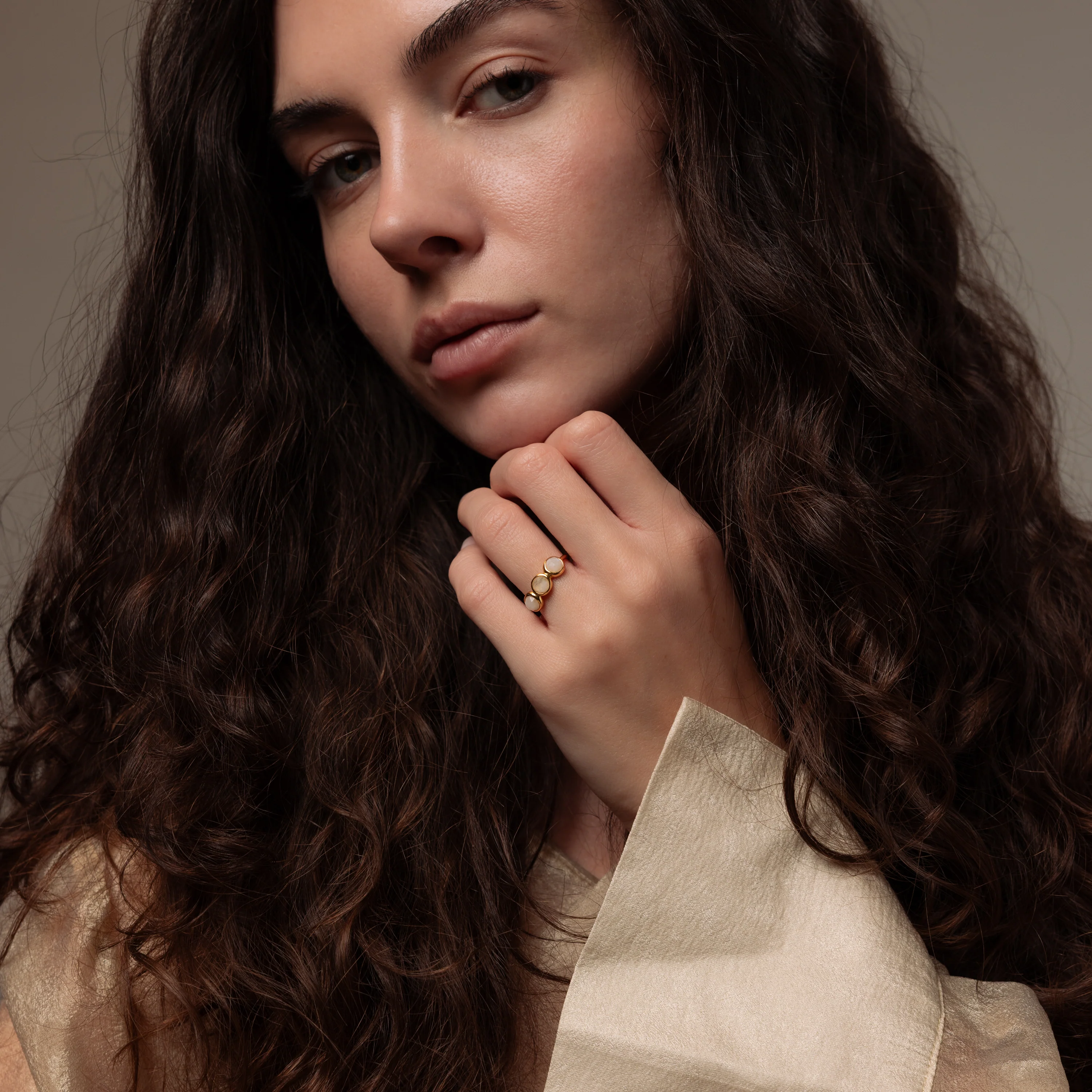 Moonstone Cluster Ring - Image 5