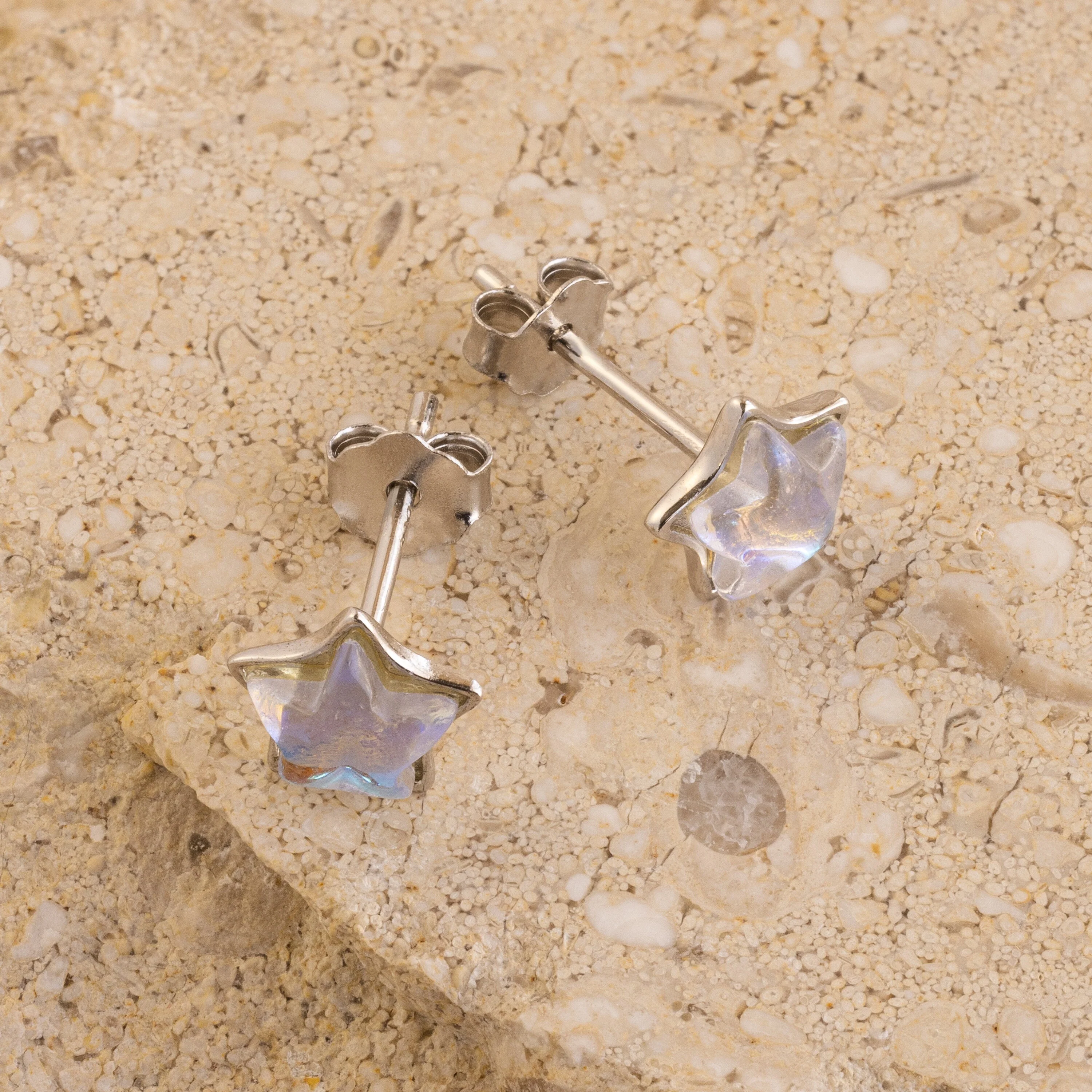 Moonstone Star Studs - Image 5