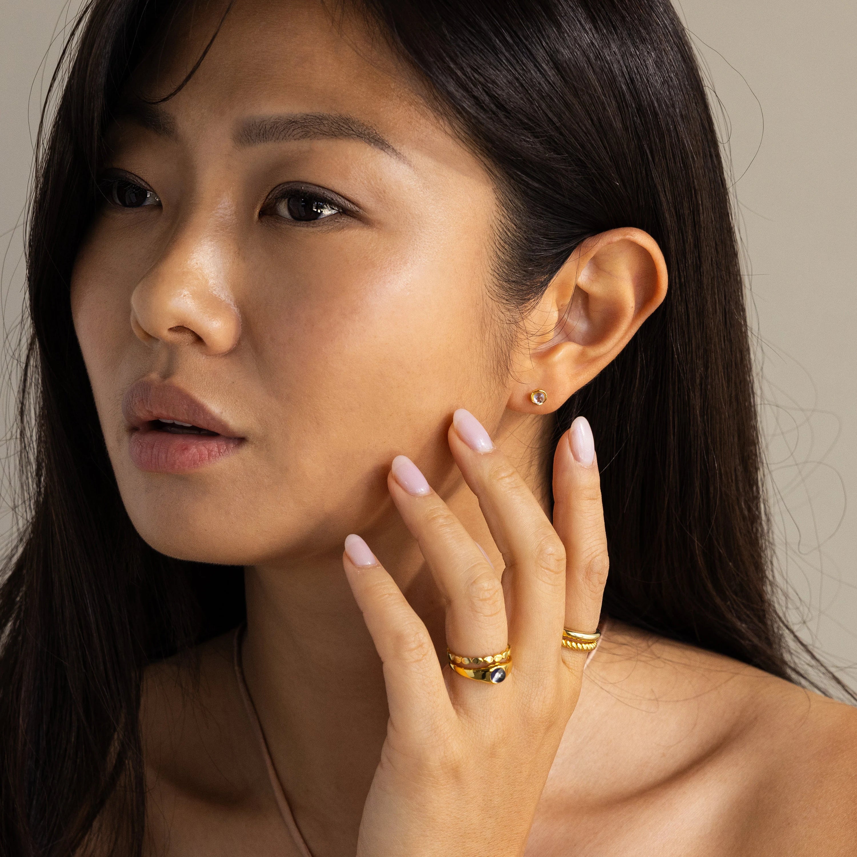 Moonstone Studs - Image 6