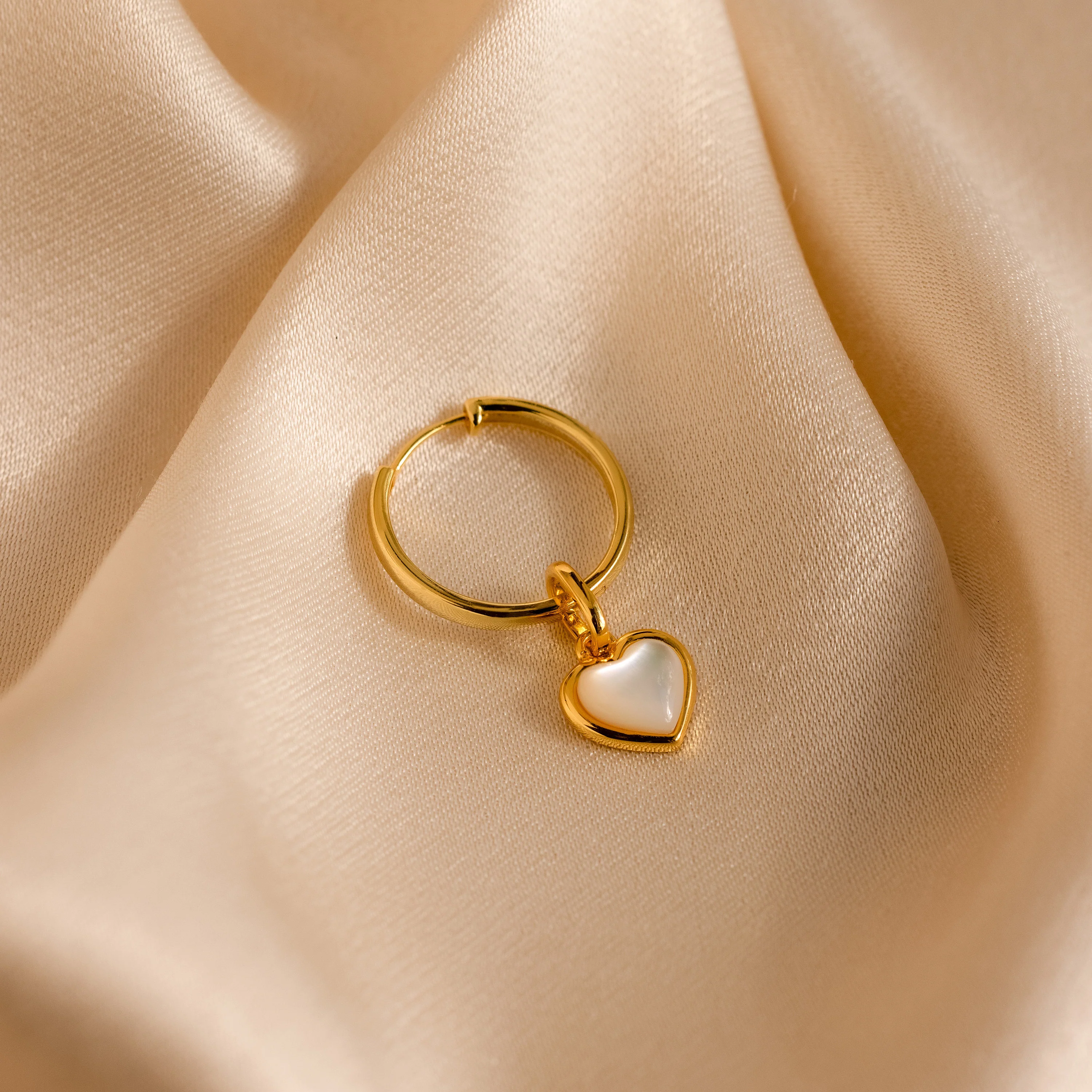 Mother of Pearl Heart Charm - Image 6