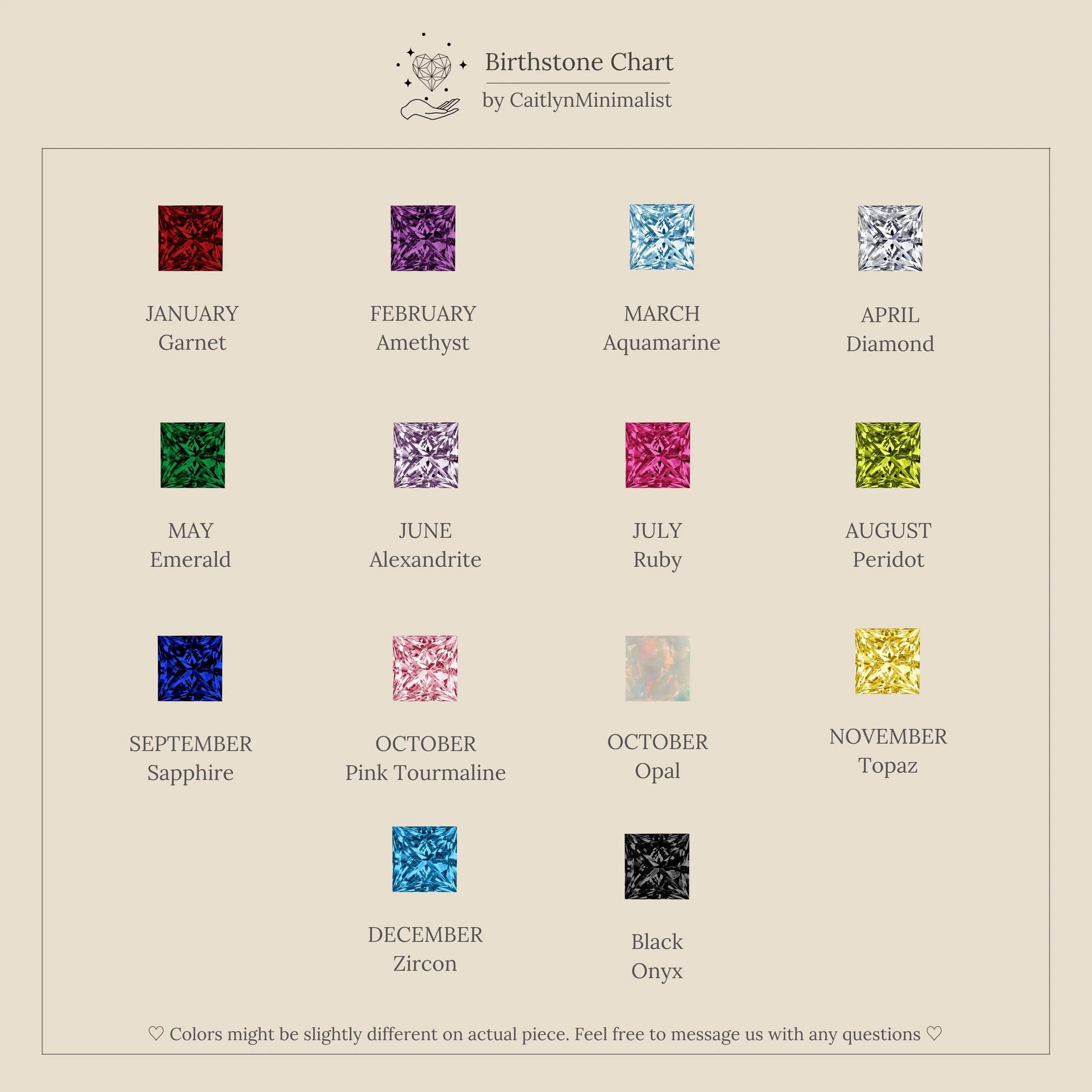 Multiple Birthstone Band in Silver - Image 4