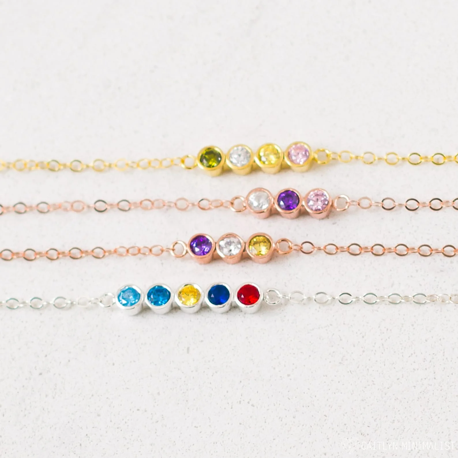 Multiple Birthstone Bracelet - Image 3