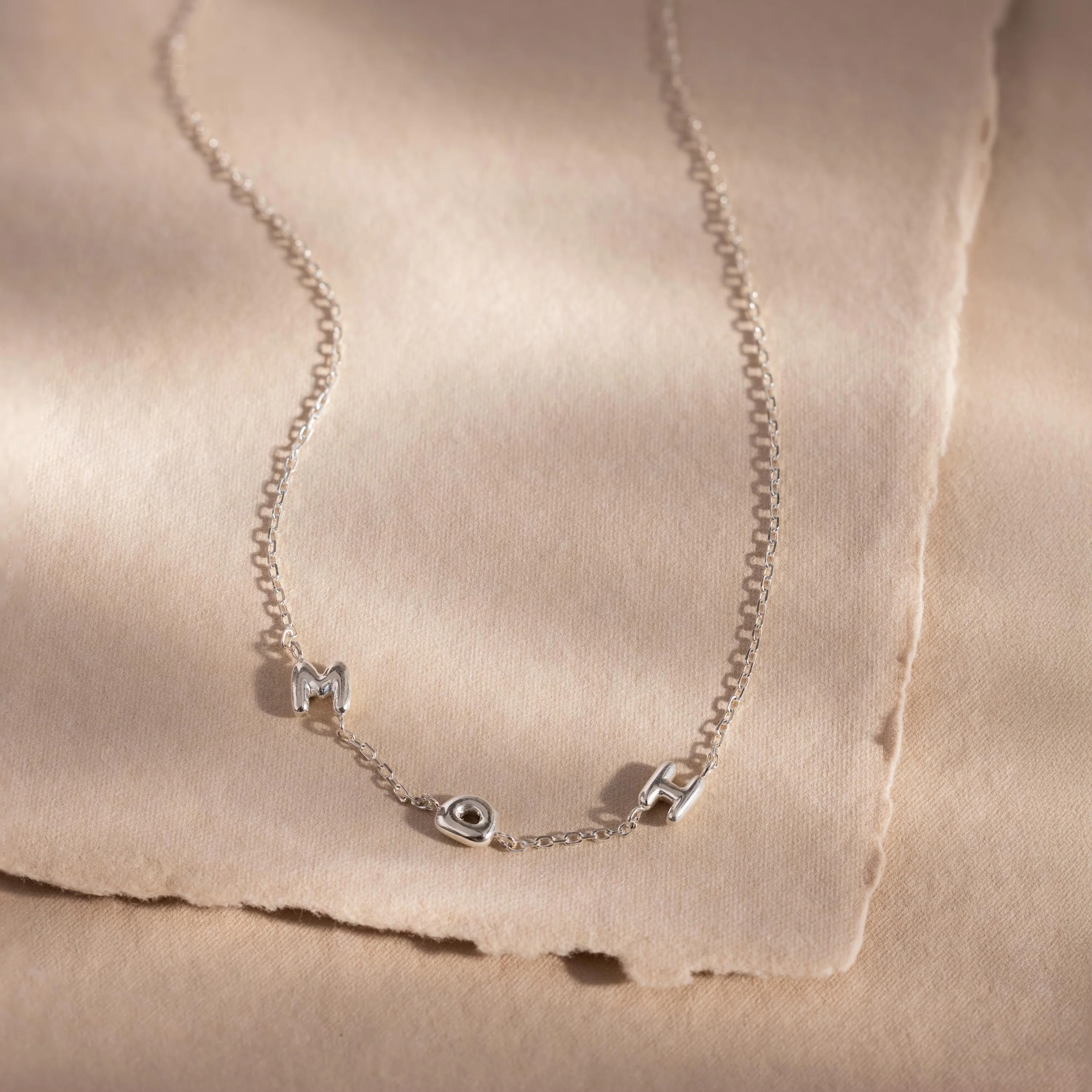 Multiple Bubble Letter Necklace - Image 4