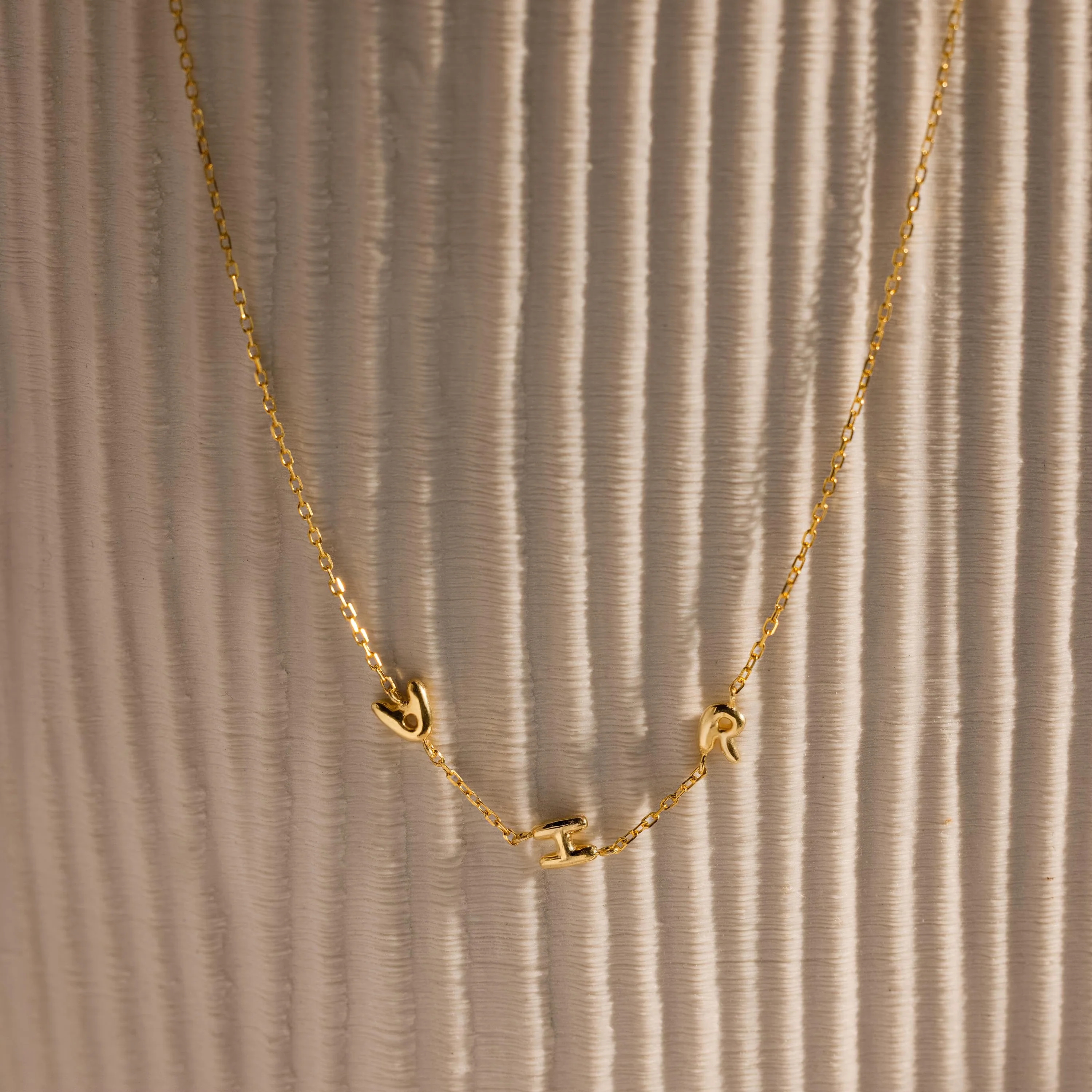 Multiple Bubble Letter Necklace - Image 8
