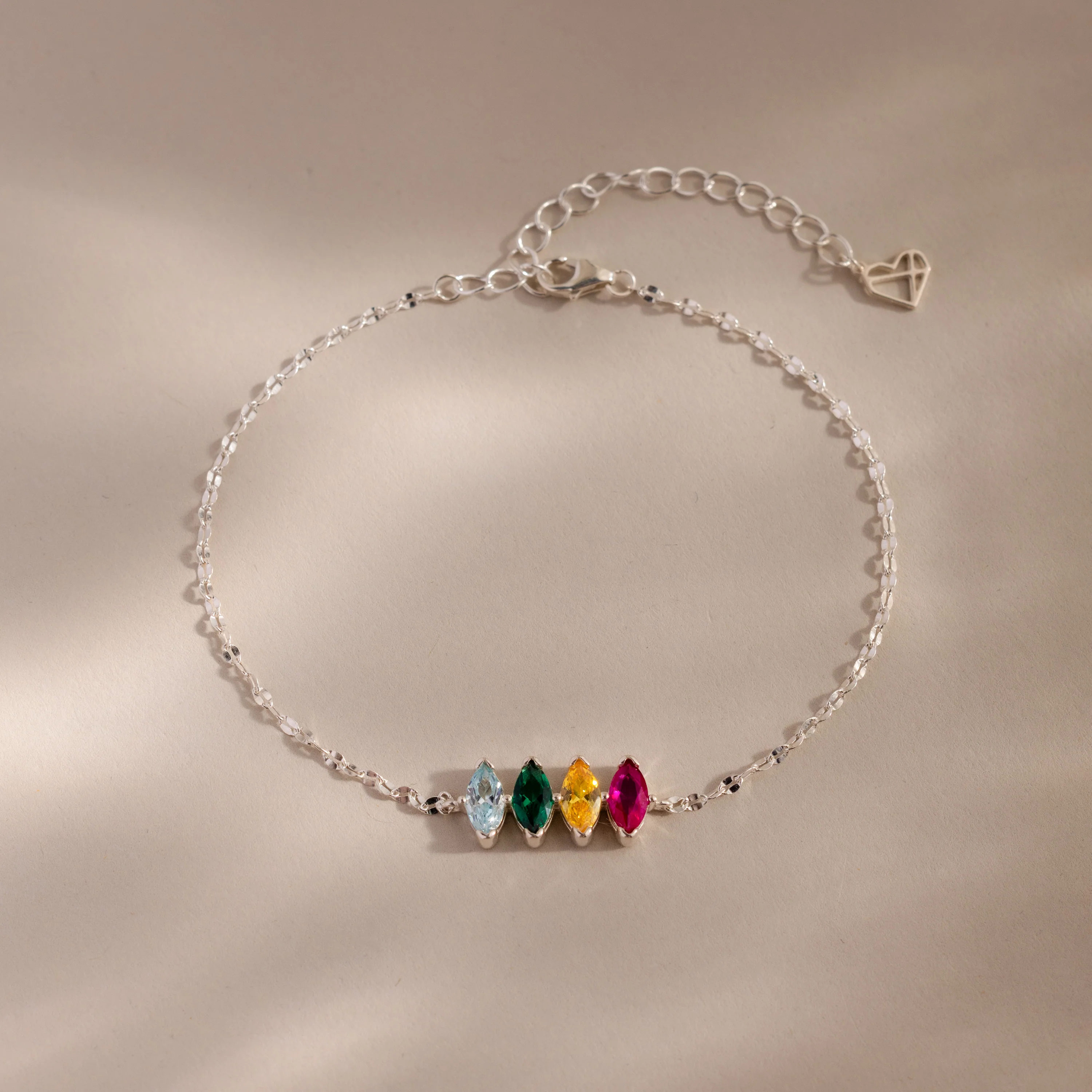 Multiple Marquise Birthstone Bracelet - Image 2