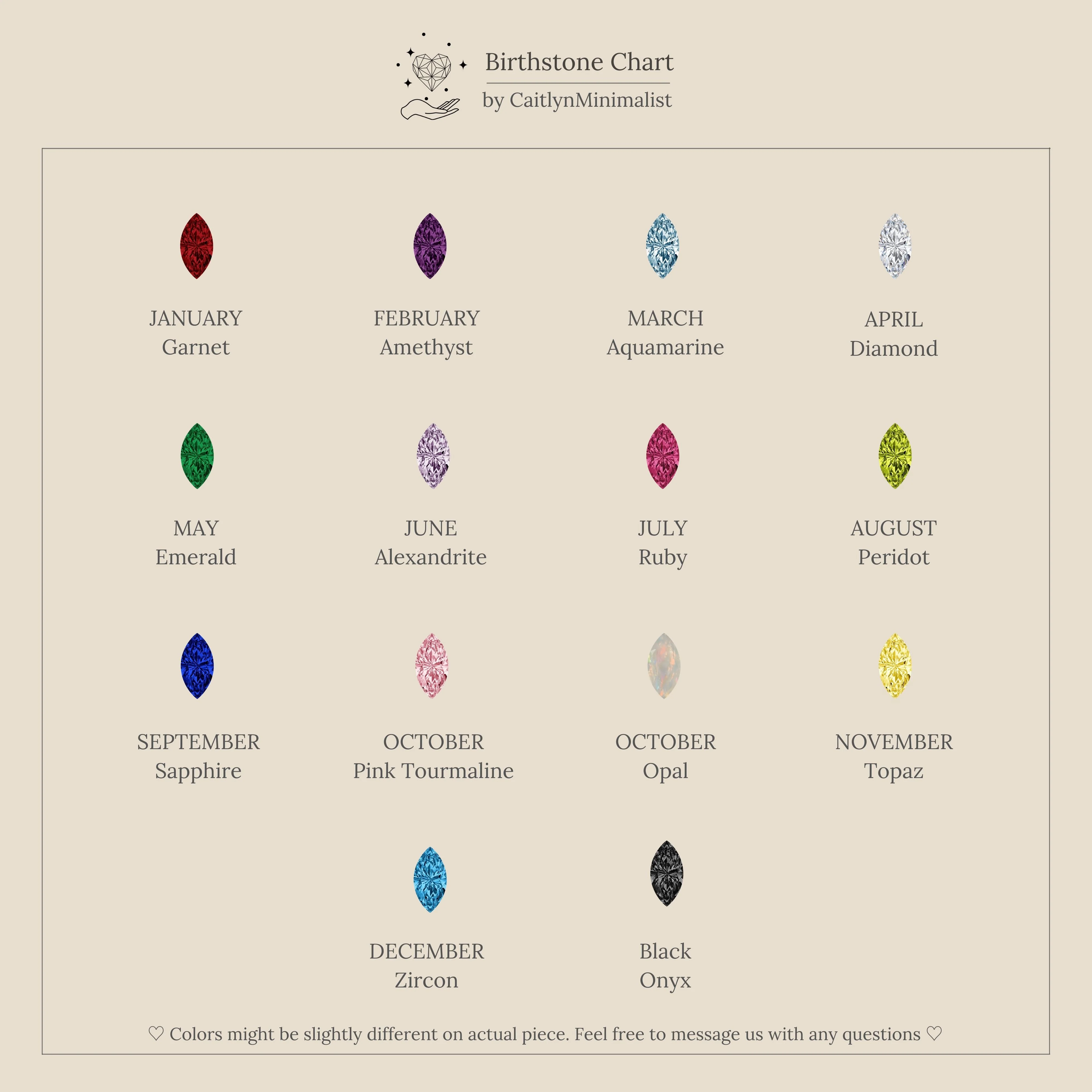 Multiple Marquise Birthstone Ring in 18K Gold - Image 4