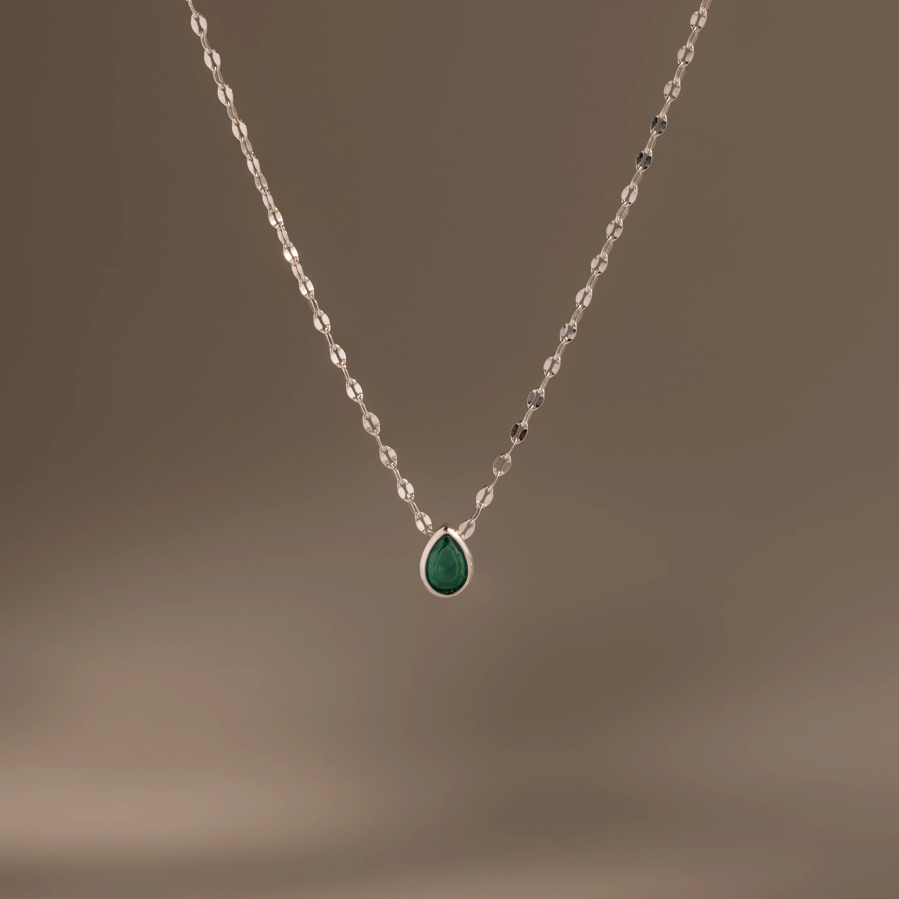 Multiple Teardrop Birthstone Necklace - Image 2
