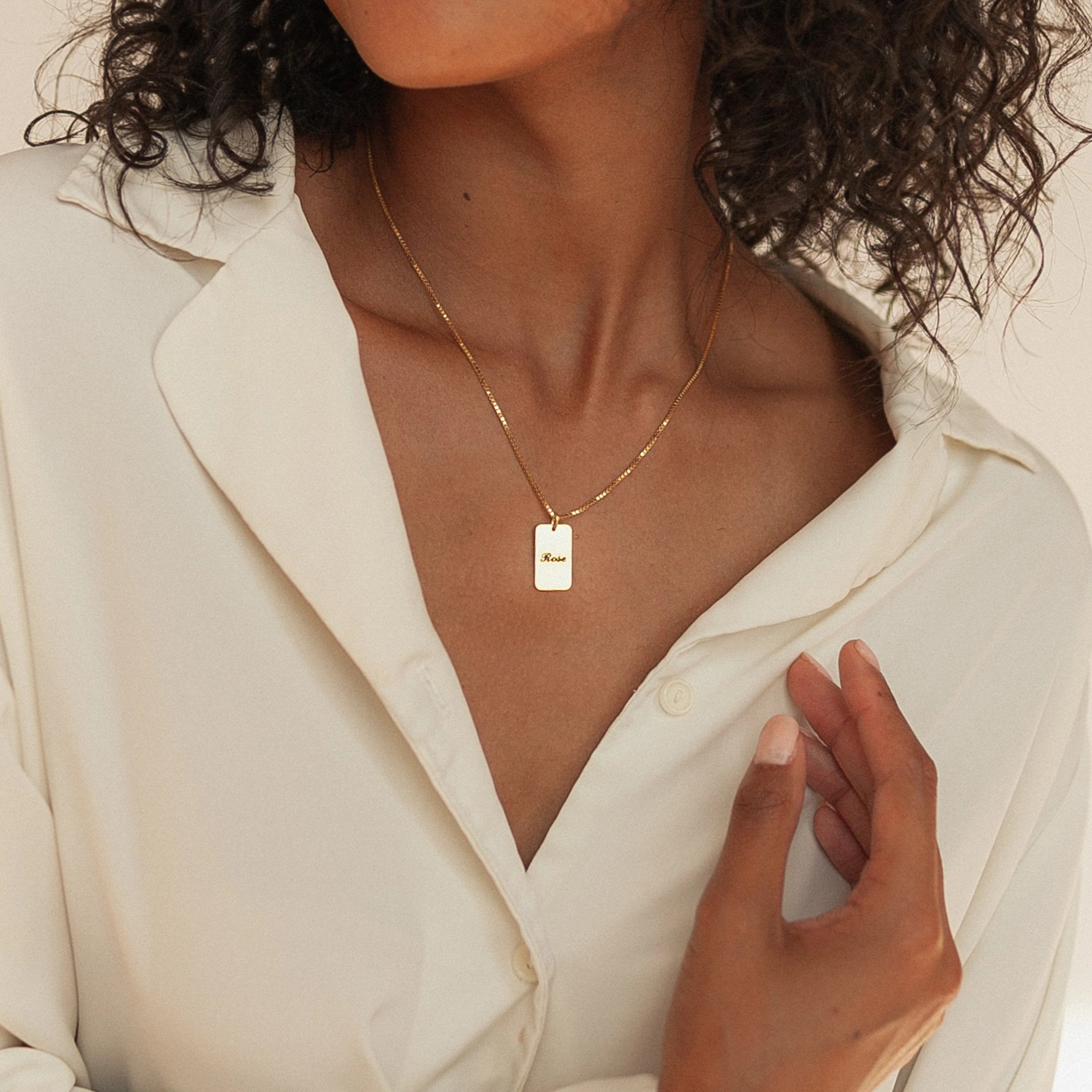 Name Tag Necklace - Image 4