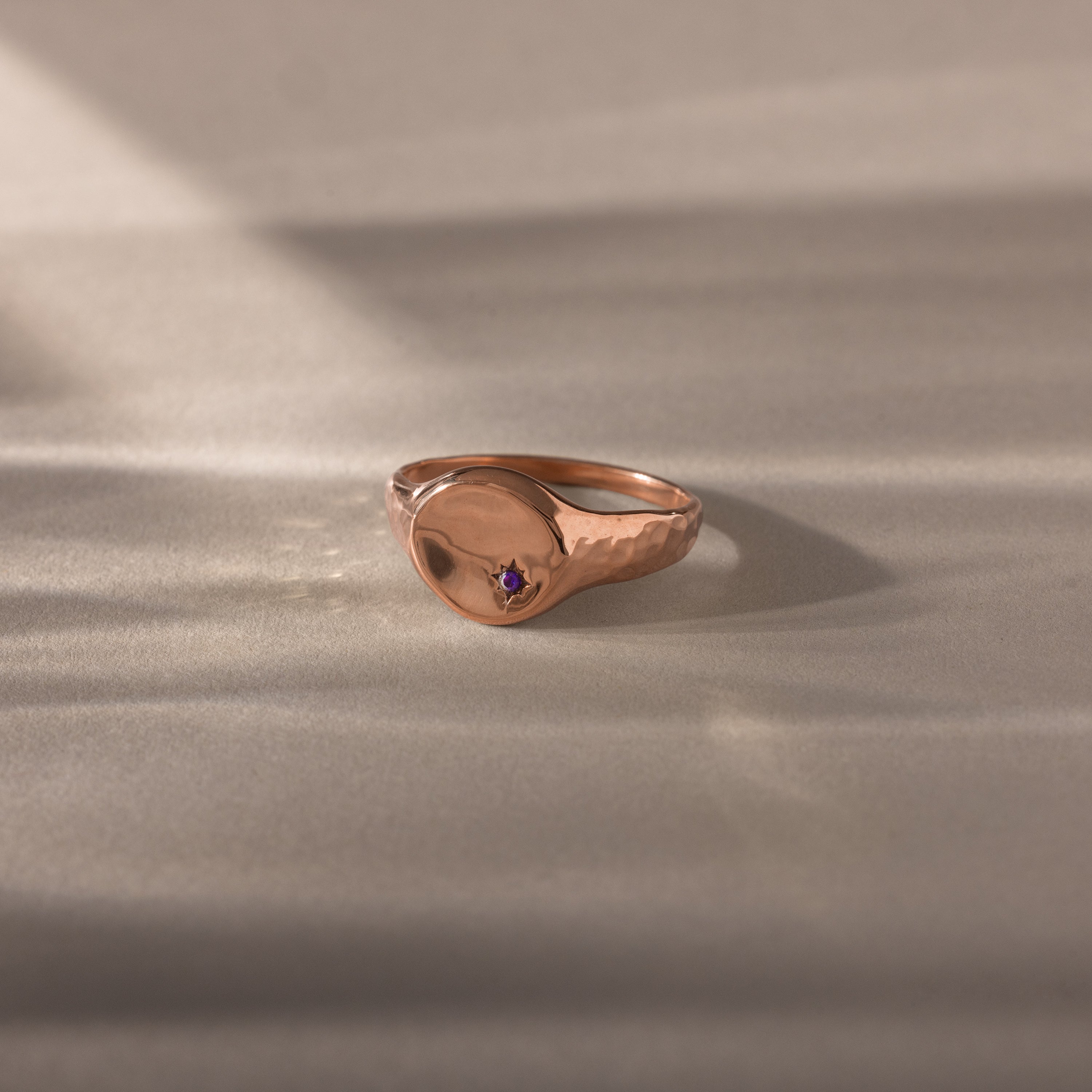 North Star Amethyst Signet Ring - Image 5