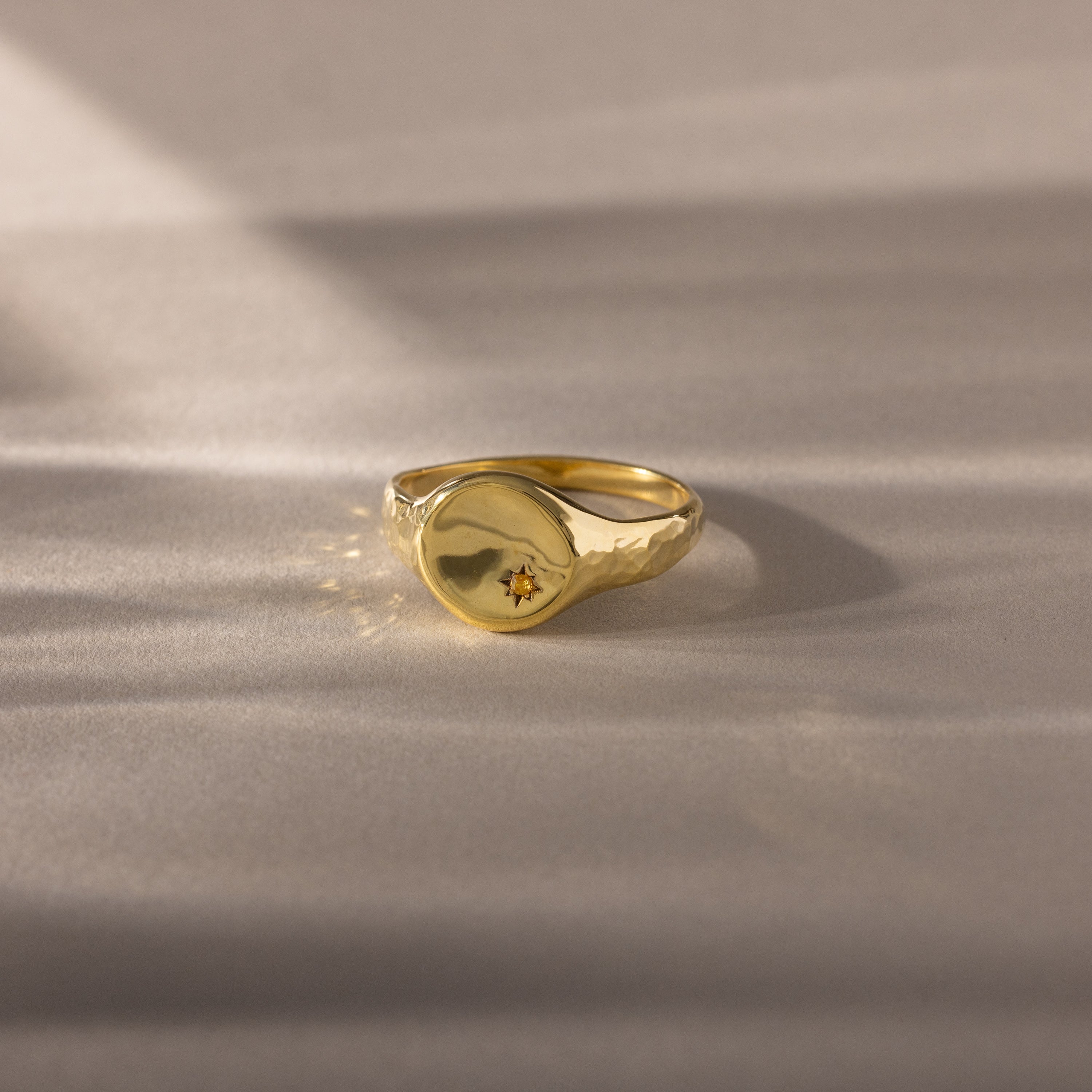 North Star Birthstone Signet Ring - Image 12