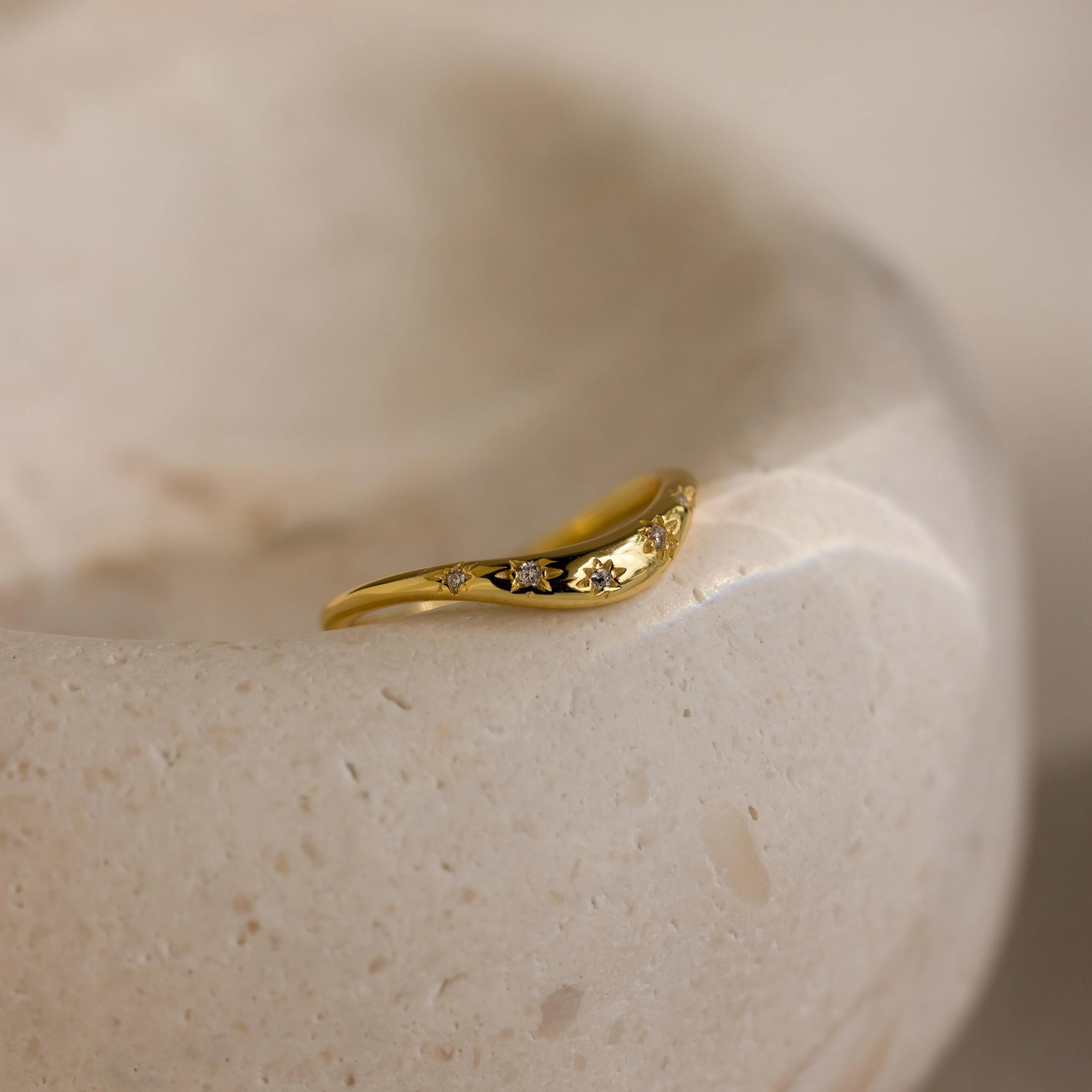 North Star Curve Dome Ring - Image 6