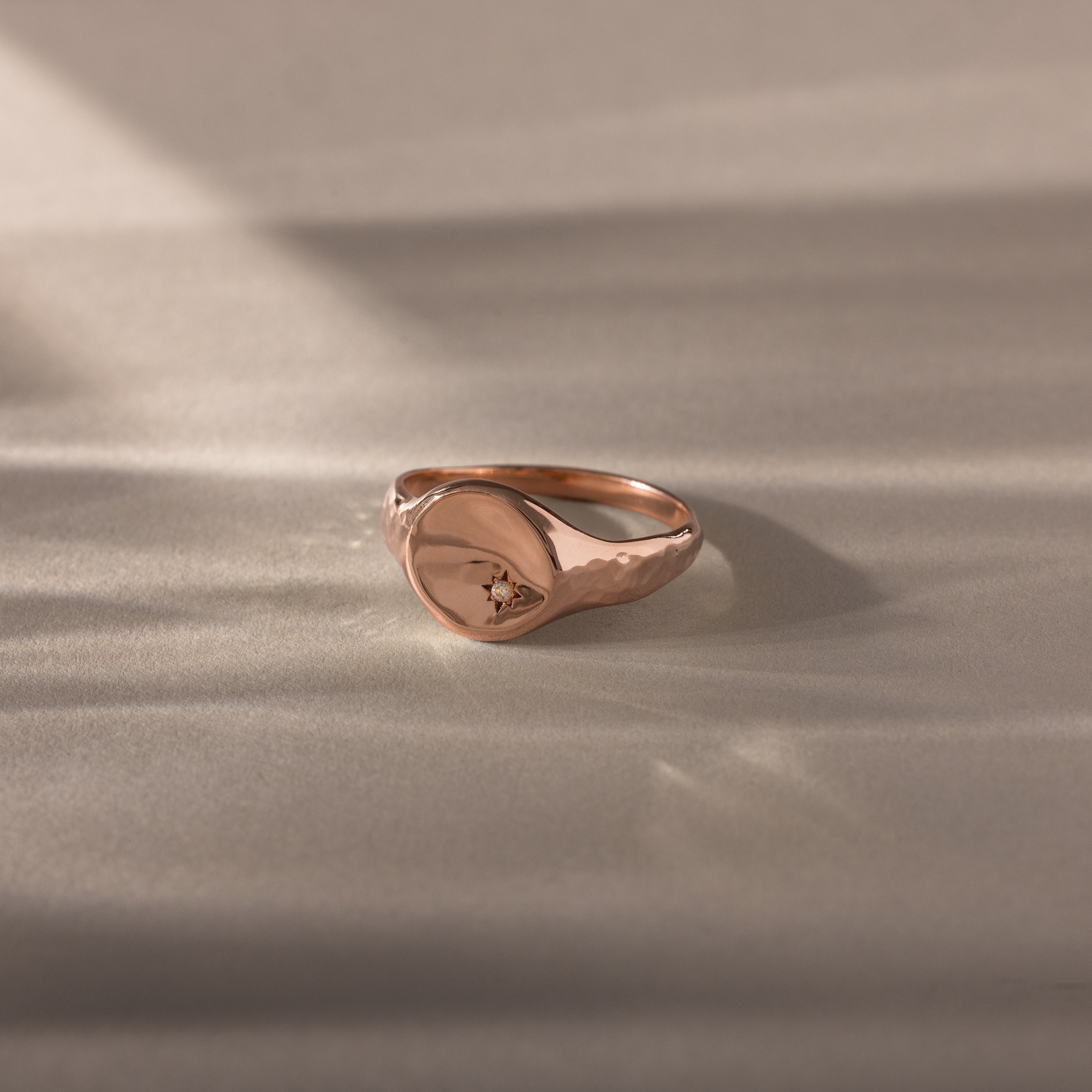 North Star Diamond Signet Ring - Image 6
