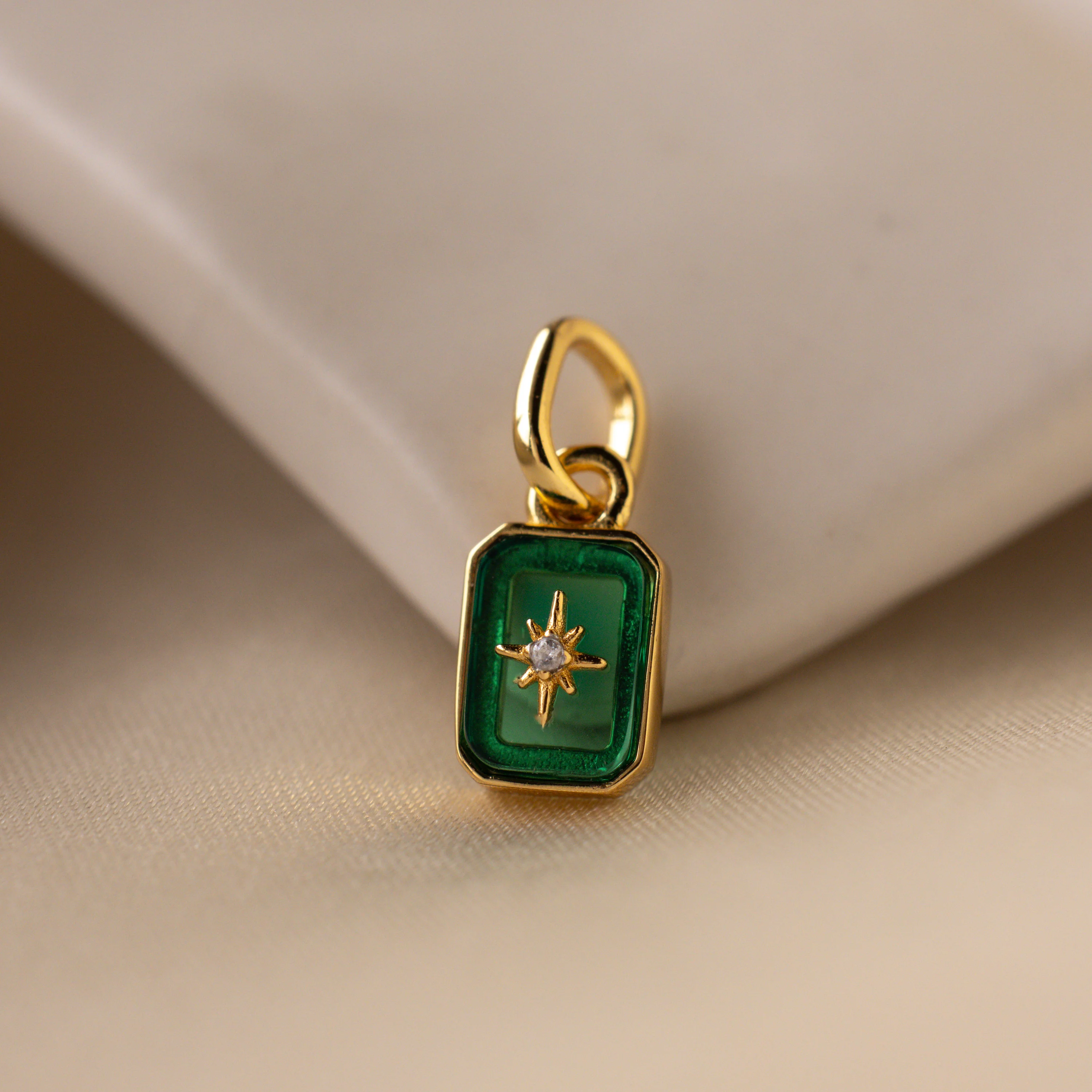 North Star Emerald Charm