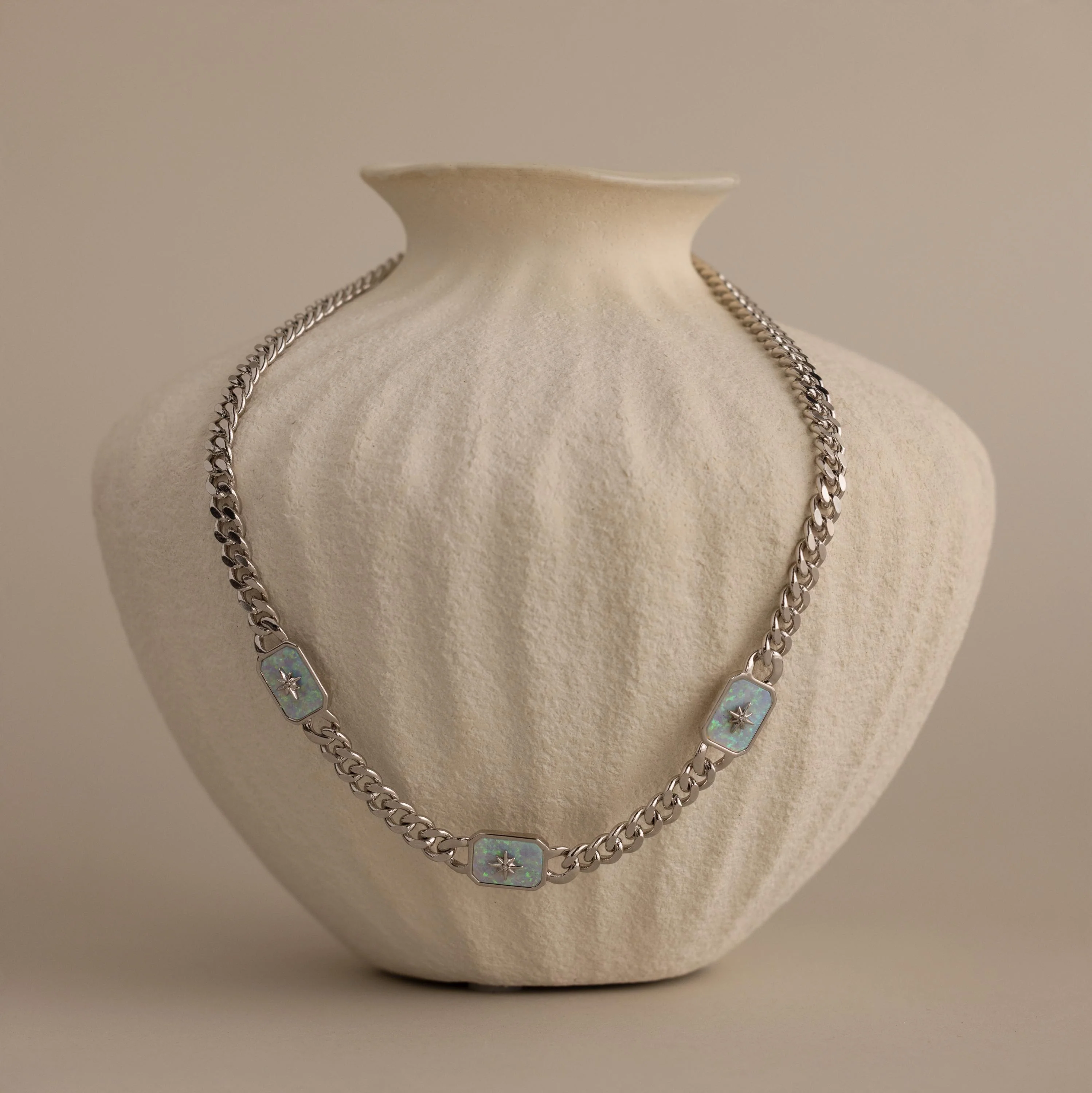 North Star Opal Trio Necklace - Image 5