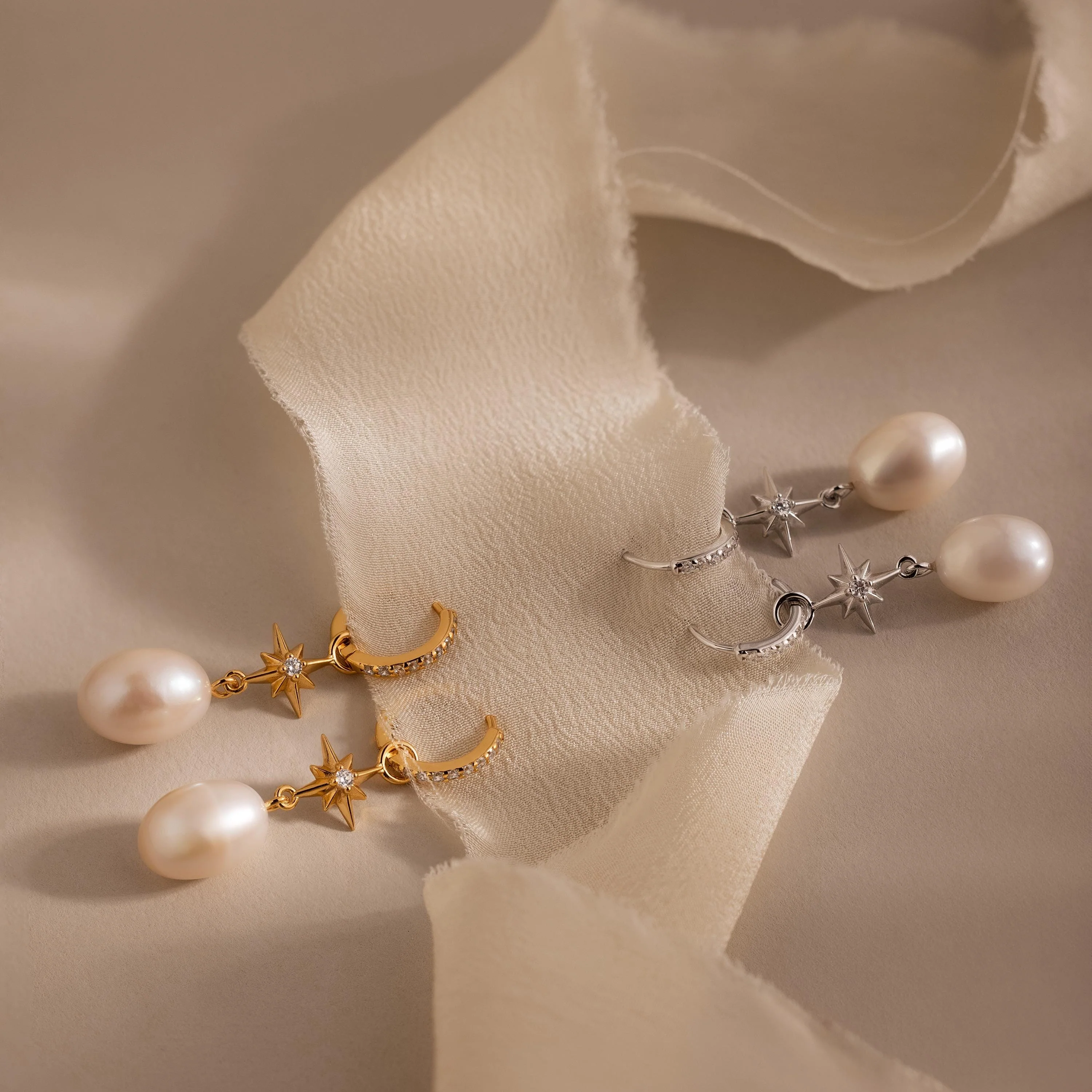 North Star Pearl Hoops - Image 4