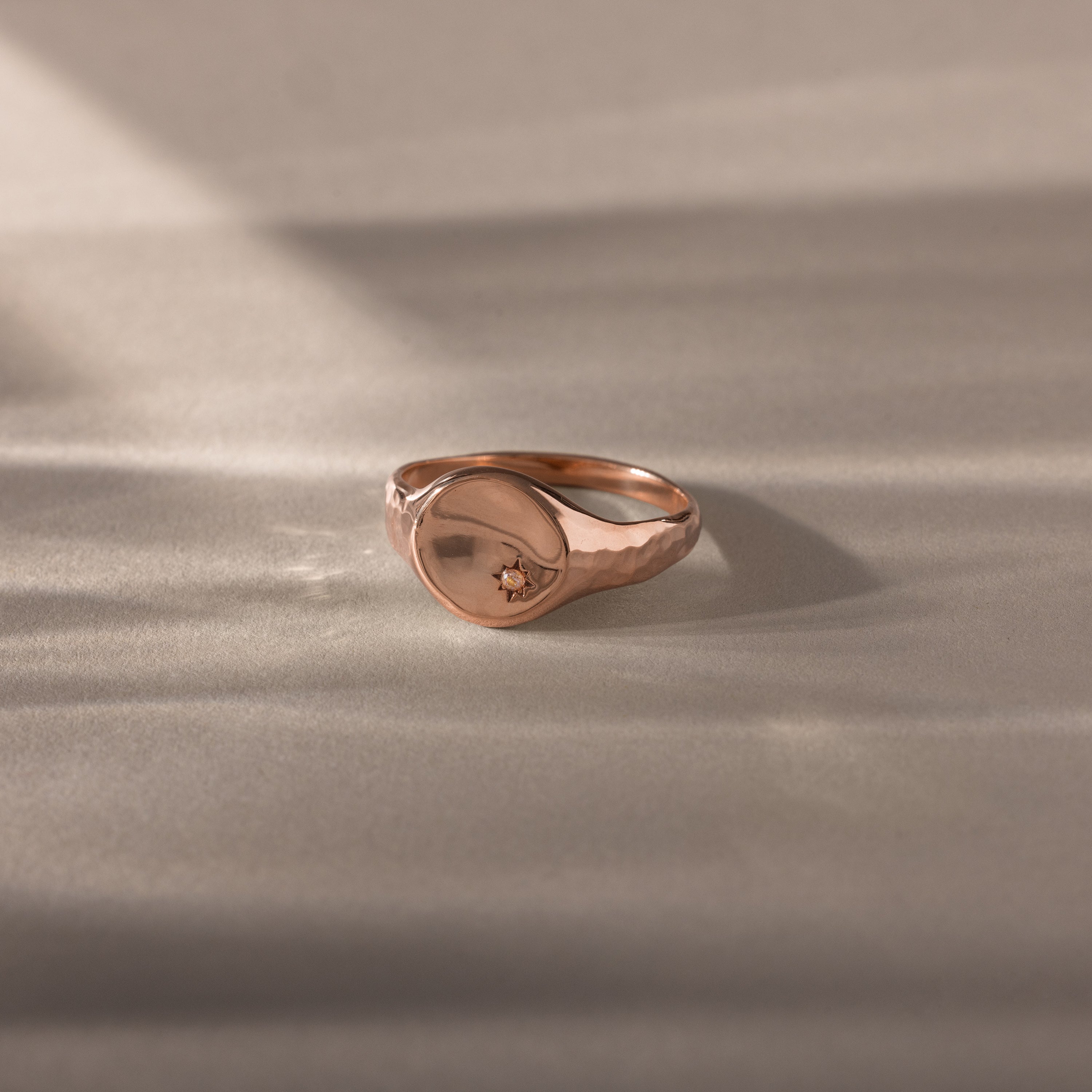 North Star Pink Tourmaline Signet Ring - Image 5