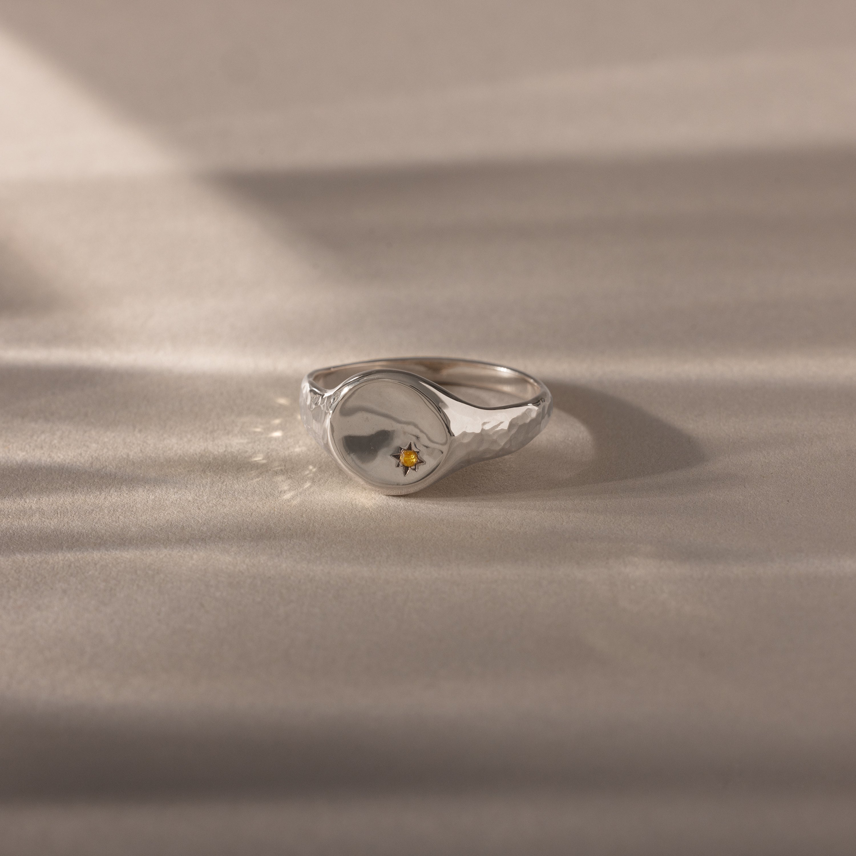 North Star Topaz Signet Ring - Image 3