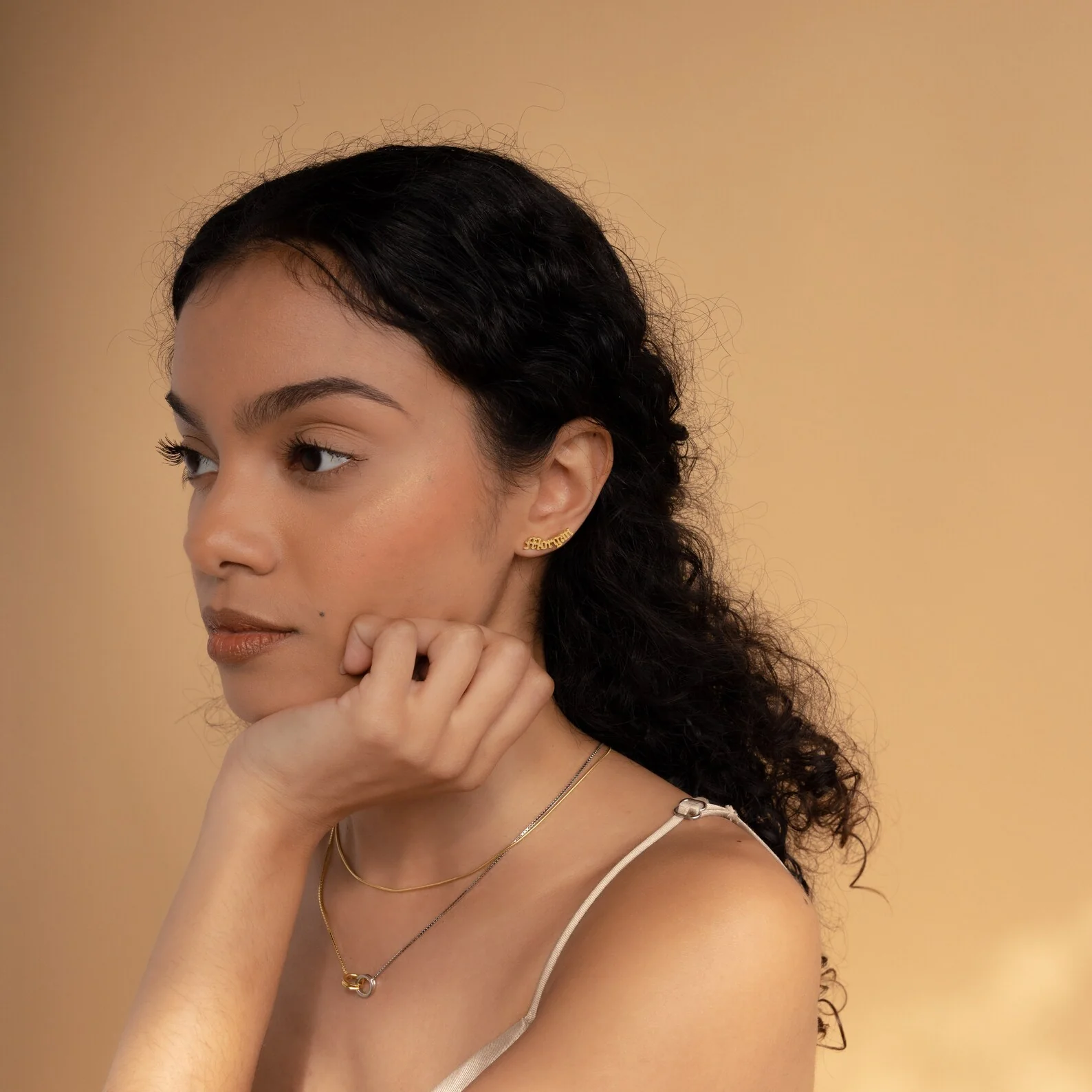 Old English Name Earrings - Image 6