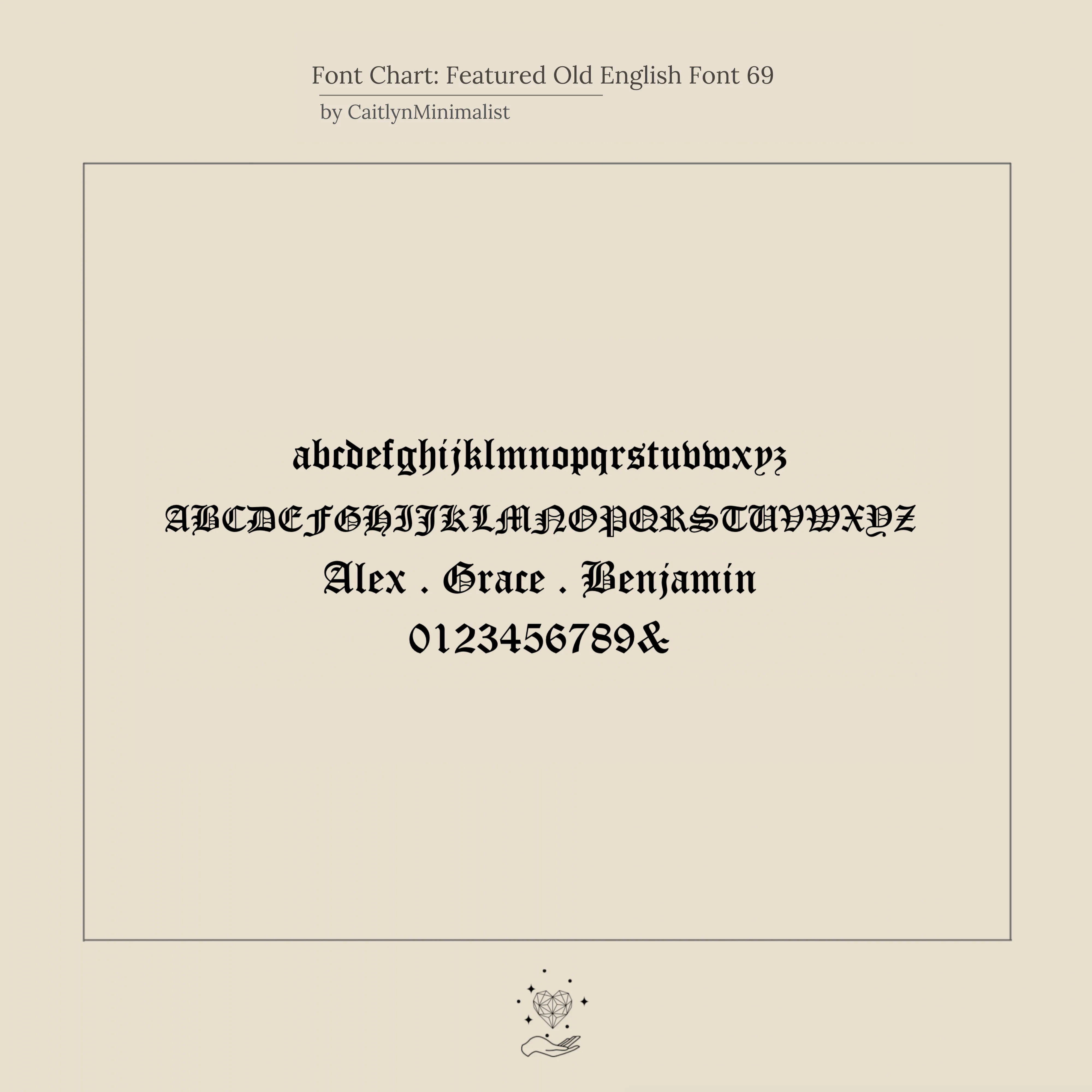 Old English Spaced Number Necklace - Image 6