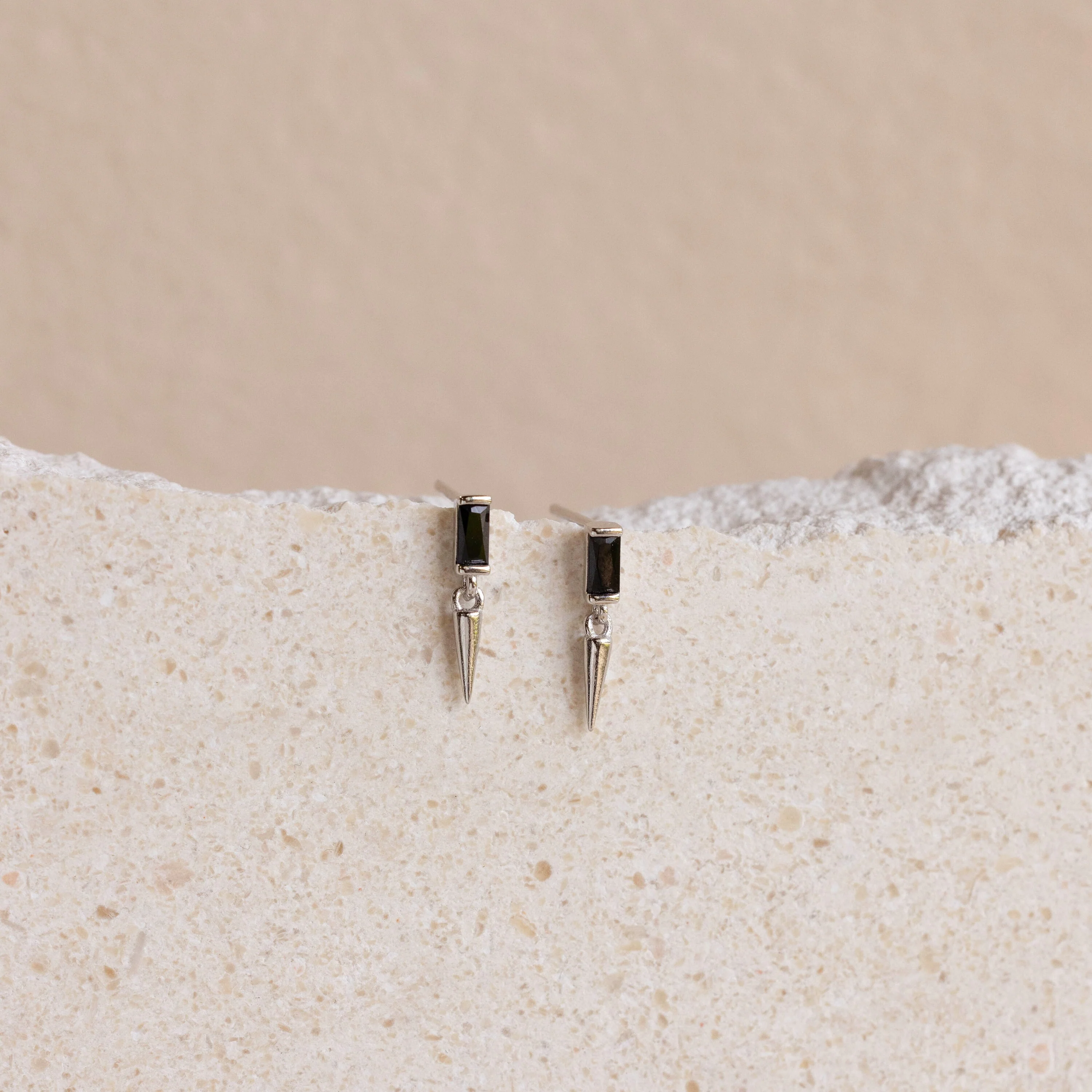Onyx Dagger Drop Earrings - Image 5