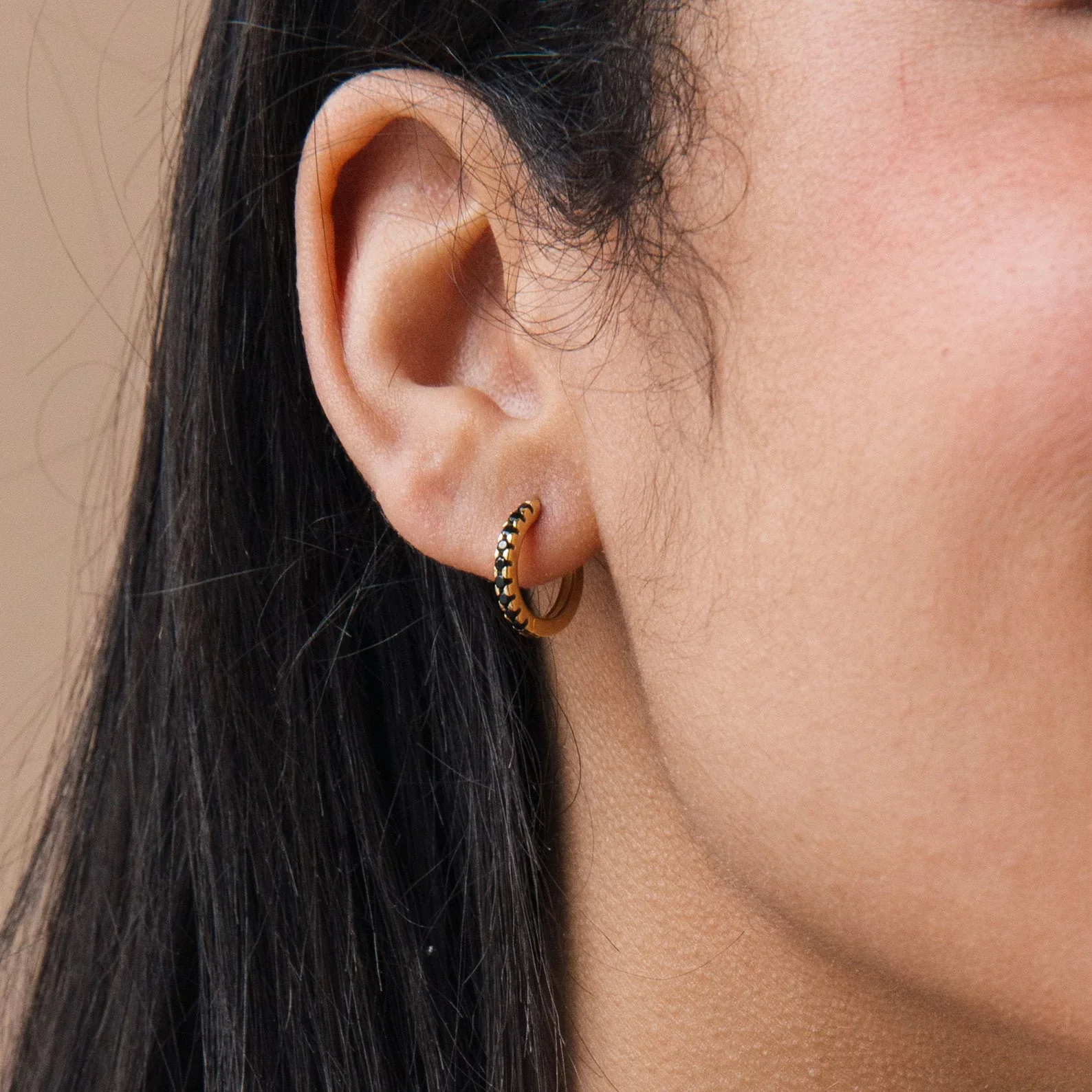 Onyx Diamond Earrings Set - Image 8