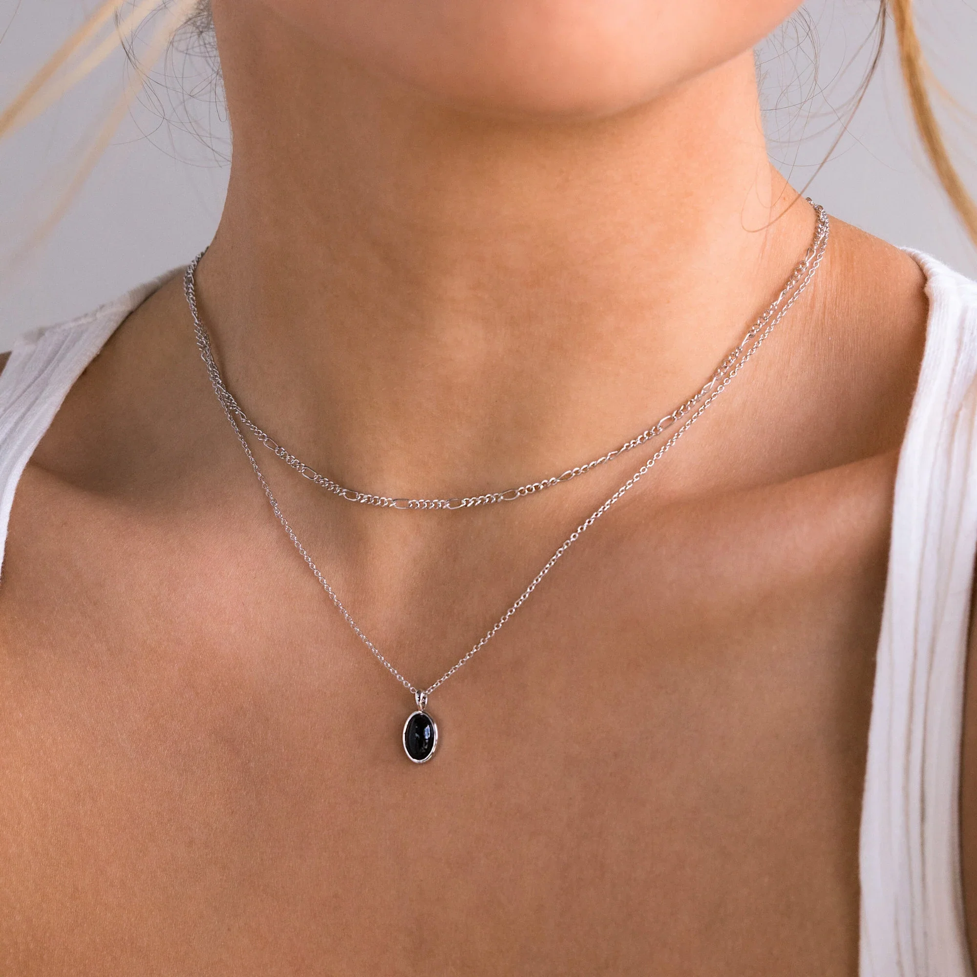 Onyx Figaro Duo Necklace - Image 4