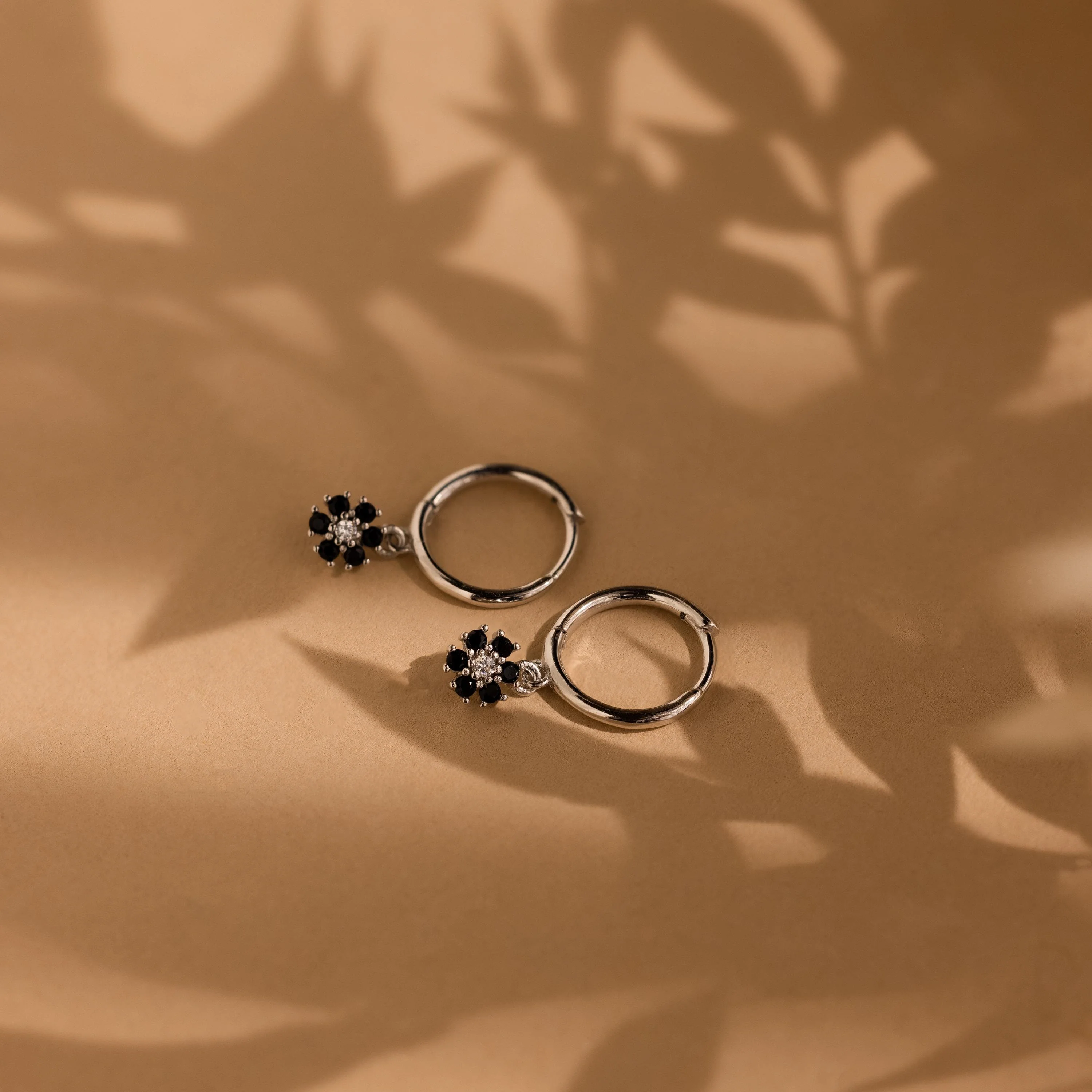 Onyx Flower Huggies - Image 5