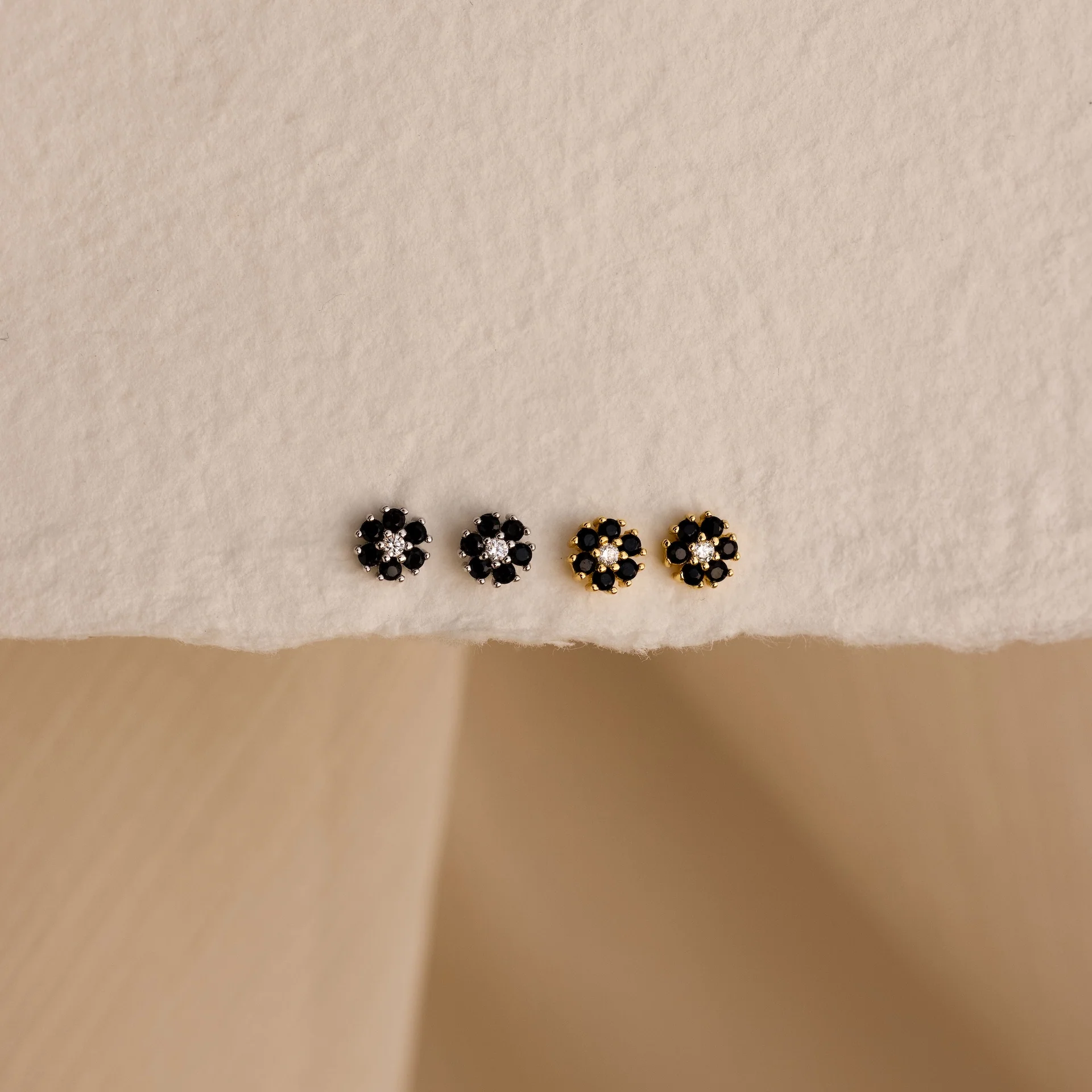 Onyx Flower Studs - Image 7