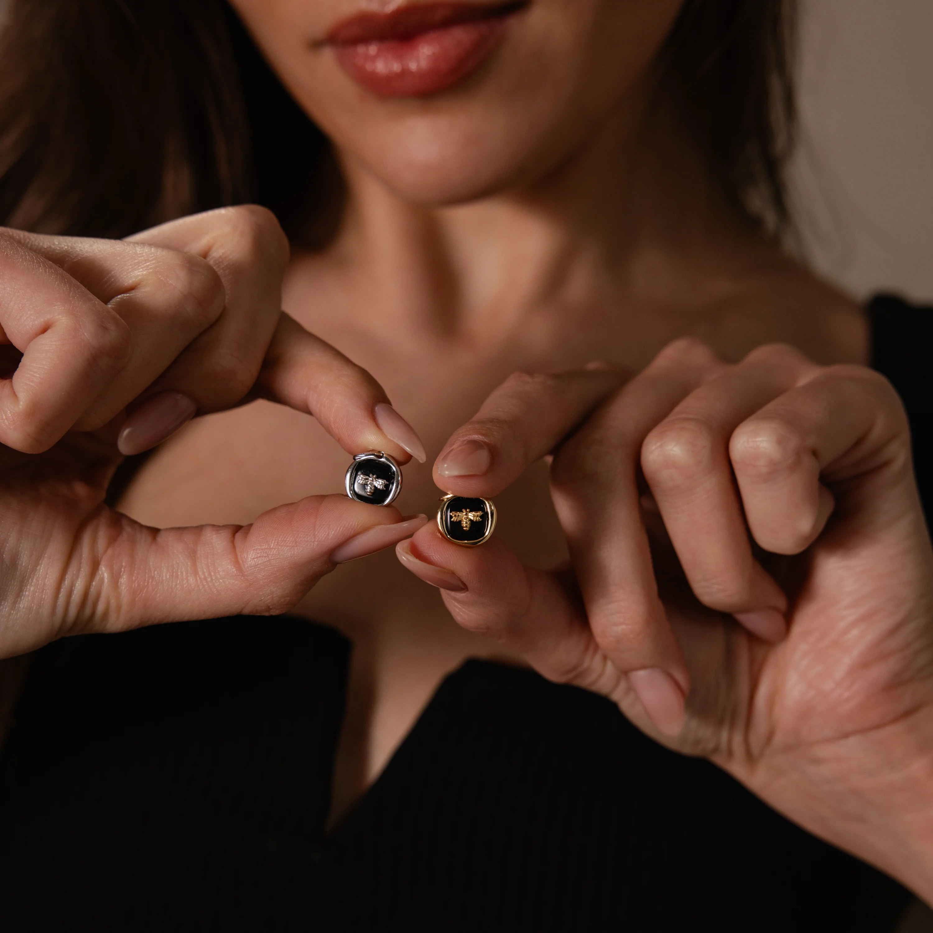 Onyx Honeybee Charm - Image 5