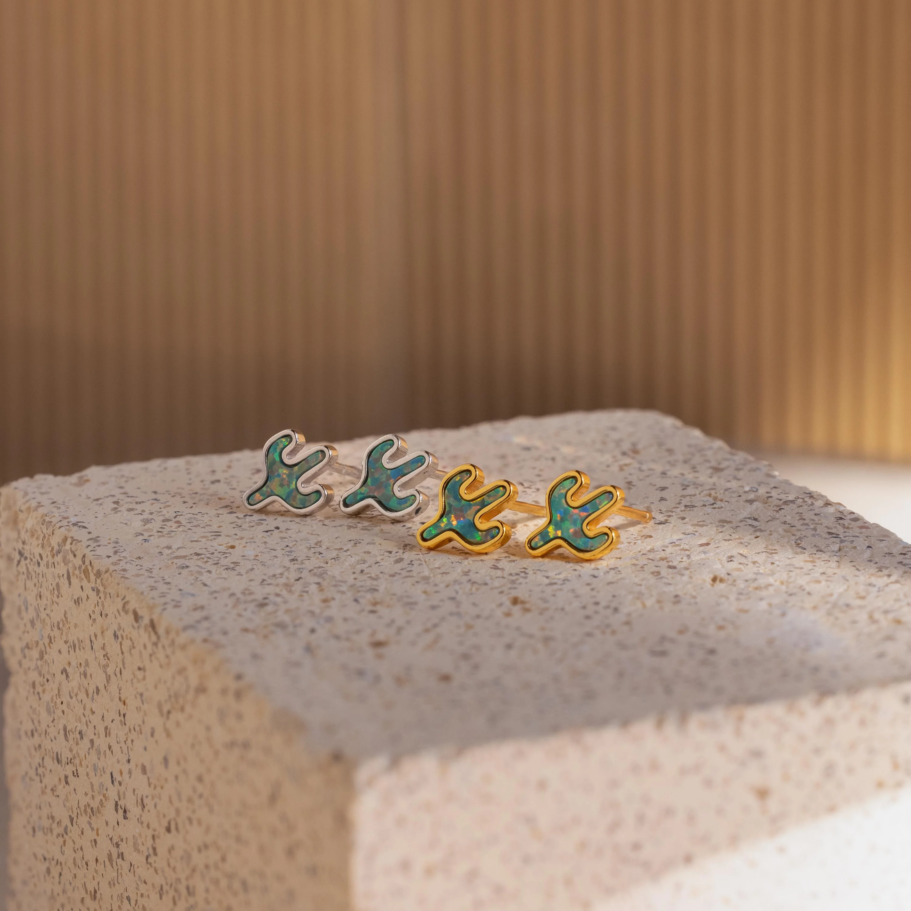 Opal Cactus Studs - Image 6